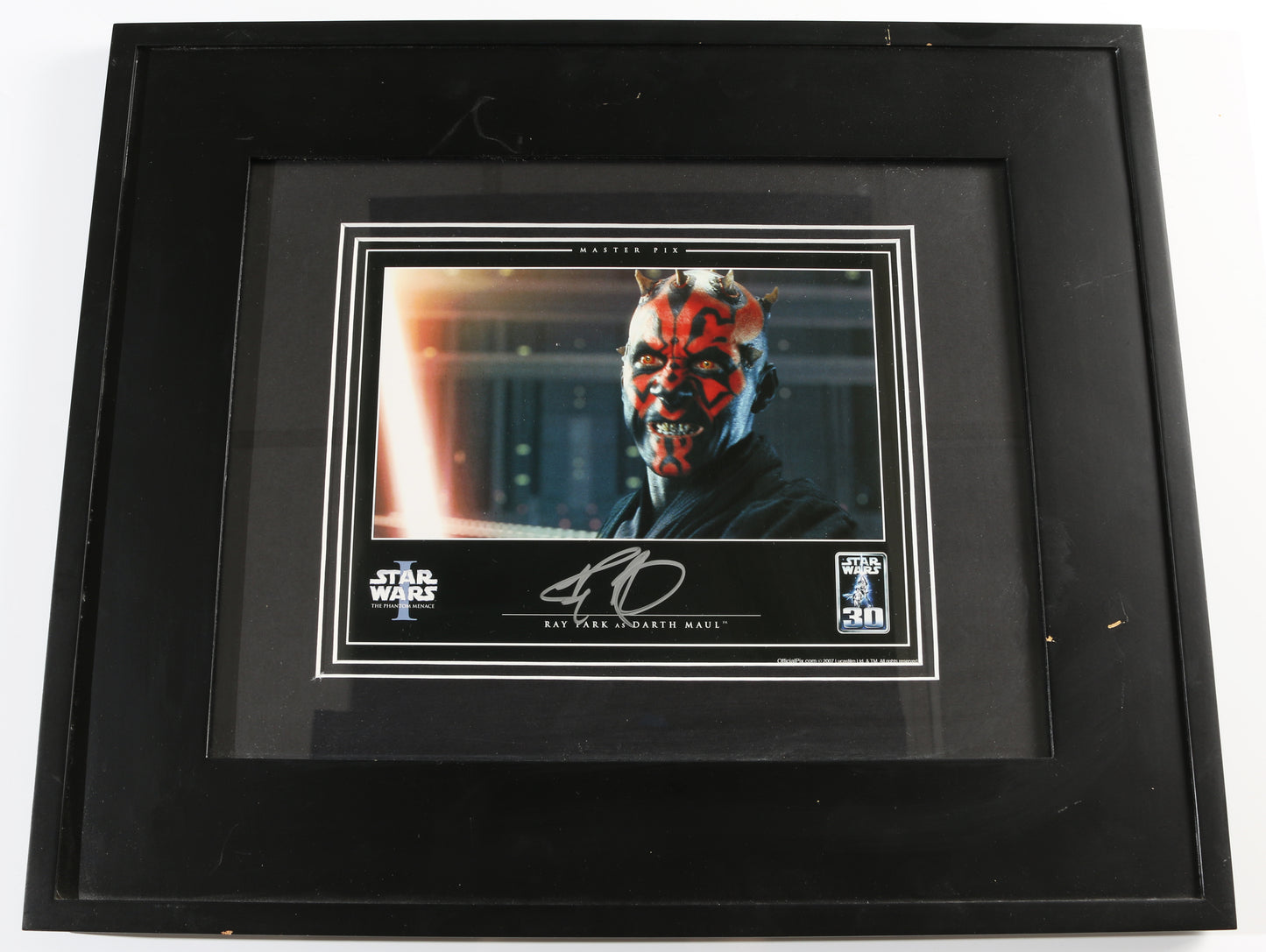 
                  
                    Ray Park as Darth Maul in Star Wars Episode I: The Phantom Menace (Official Pix) Framed Signed 8x10 Photo
                  
                