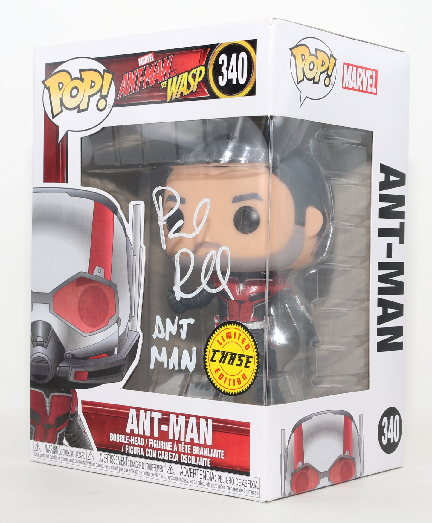 
                  
                    Paul Rudd as Ant-Man in Ant-Man & the Wasp Marvel Chase Edition Signed Funko POP! #340 with Character Name
                  
                