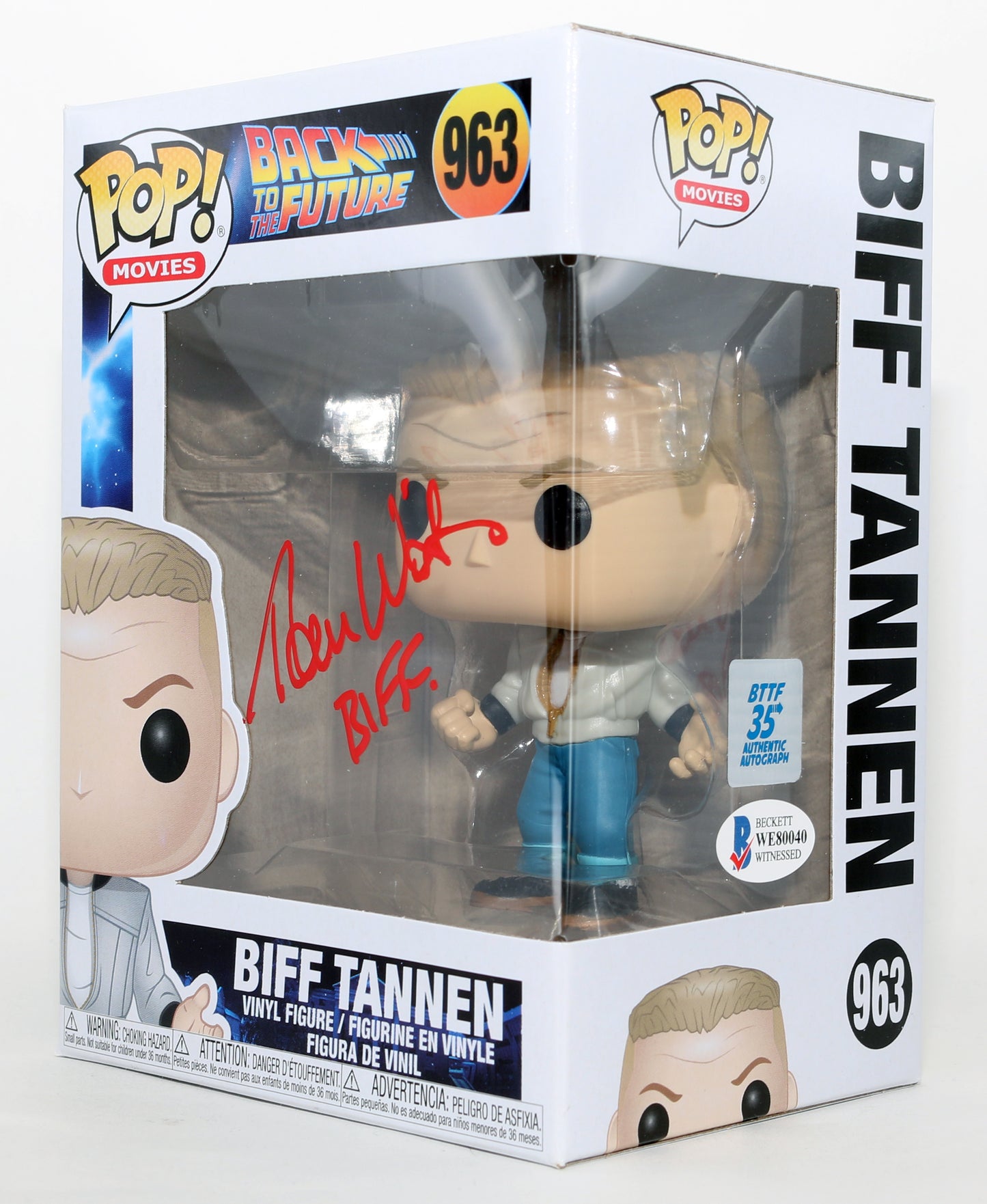 
                  
                    Thomas F. Wilson as Biff Tannen in Back to the Future 35th Anniversary (Beckett) Signed Funko POP! #963 with Character Name
                  
                