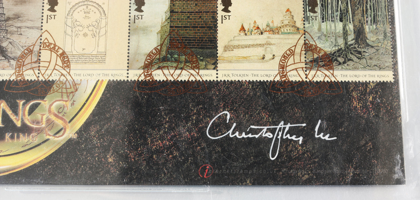
                  
                    Christopher Lee as Saruman in The Lord of the Rings: The Return of the King (Beckett Slabbed) Signed 9x5 First Day Cover Envelope
                  
                