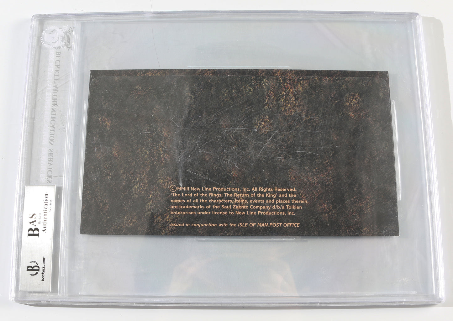 
                  
                    Christopher Lee as Saruman in The Lord of the Rings: The Return of the King (Beckett Slabbed) Signed 9x5 First Day Cover Envelope
                  
                