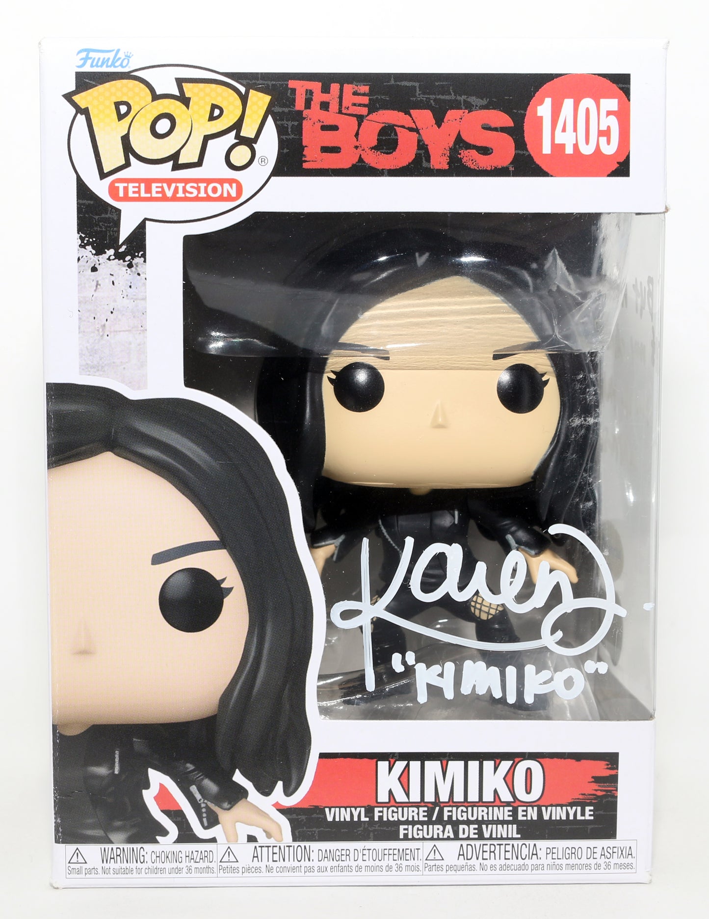 
                  
                    Karen Fukuhara as Kimiko Miyashiro / The Female in The Boys Signed Funko POP! #1405 with Character Name & Quote
                  
                