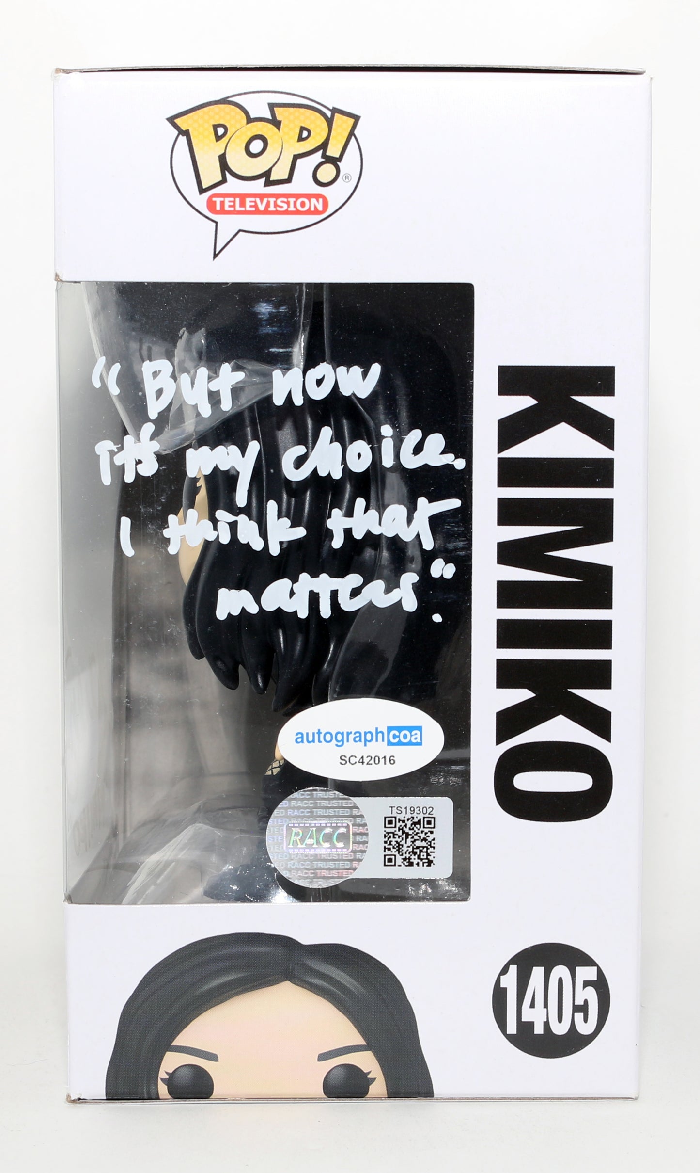 
                  
                    Karen Fukuhara as Kimiko Miyashiro / The Female in The Boys Signed Funko POP! #1405 with Character Name & Quote
                  
                