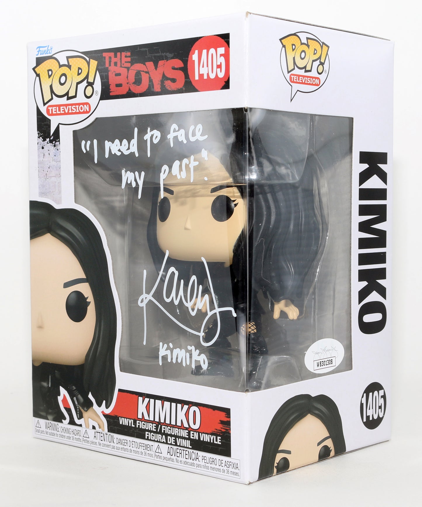 
                  
                    Karen Fukuhara as Kimiko Miyashiro / The Female in The Boys (JSA) Signed Funko POP! #1405 with Character Name & Quote
                  
                