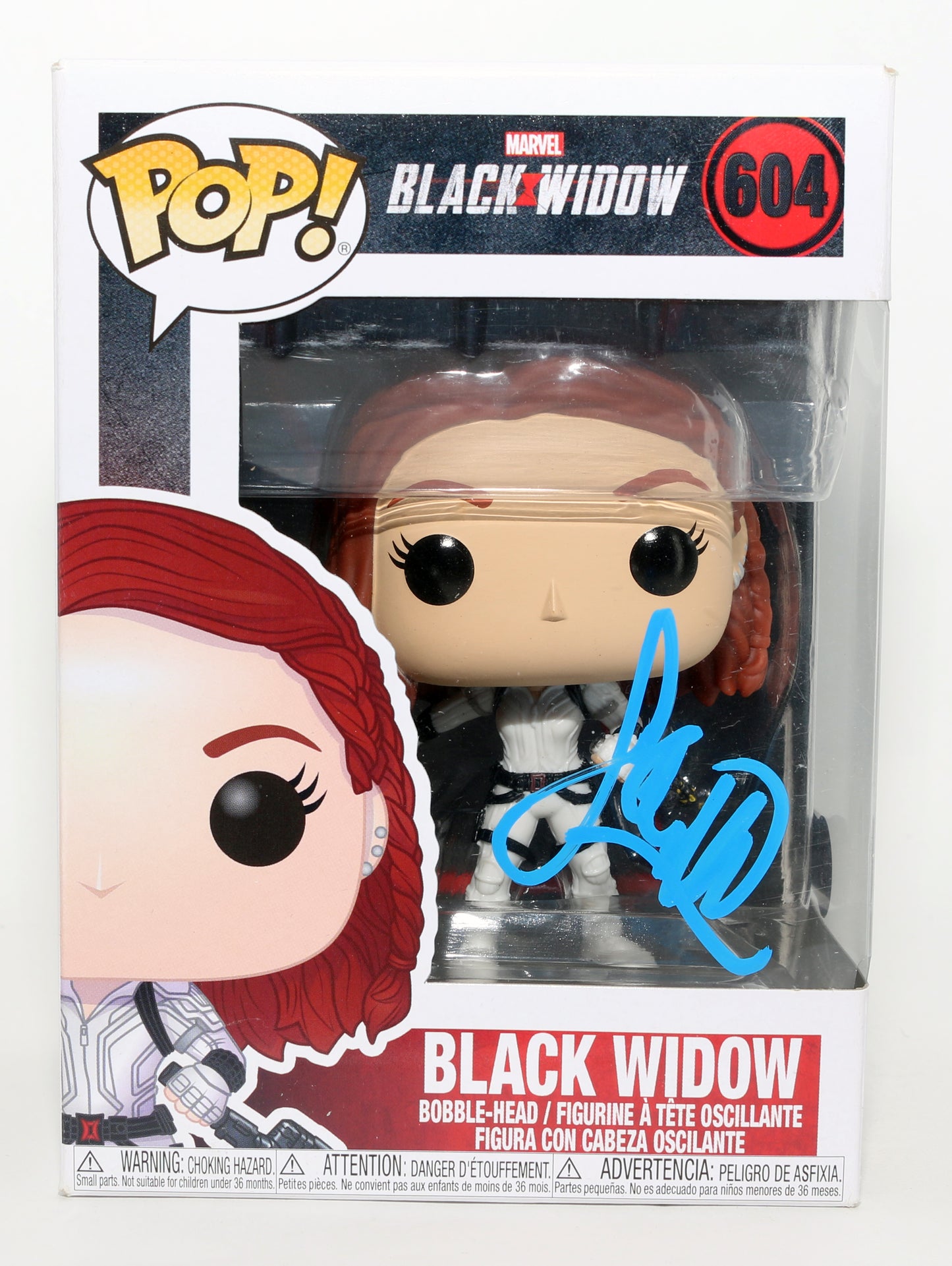 
                  
                    Scarlett Johansson as Natasha Romanoff / Black Widow in Black Widow (Beckett) Signed Funko POP! #604
                  
                