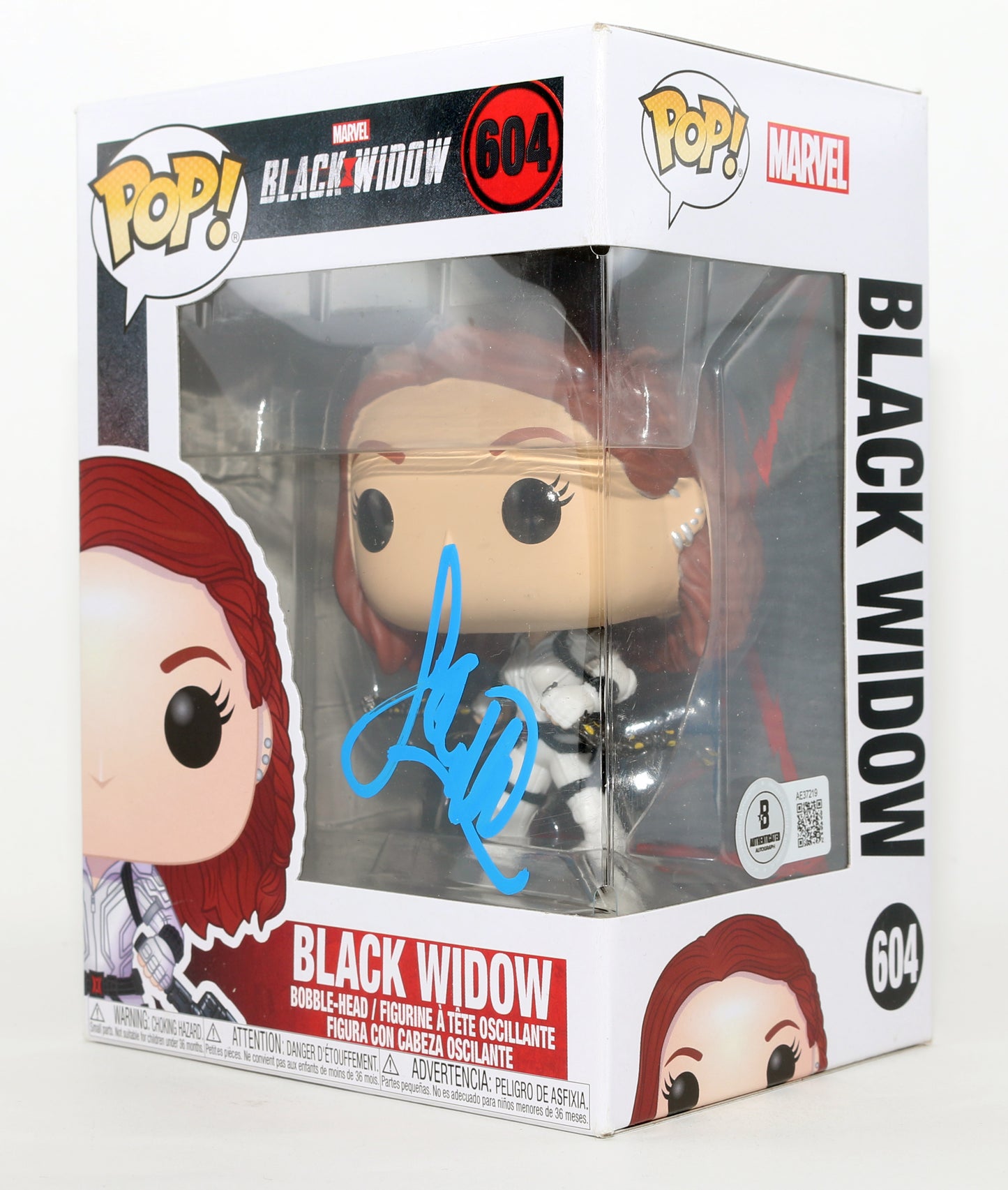 
                  
                    Scarlett Johansson as Natasha Romanoff / Black Widow in Black Widow (Beckett) Signed Funko POP! #604
                  
                
