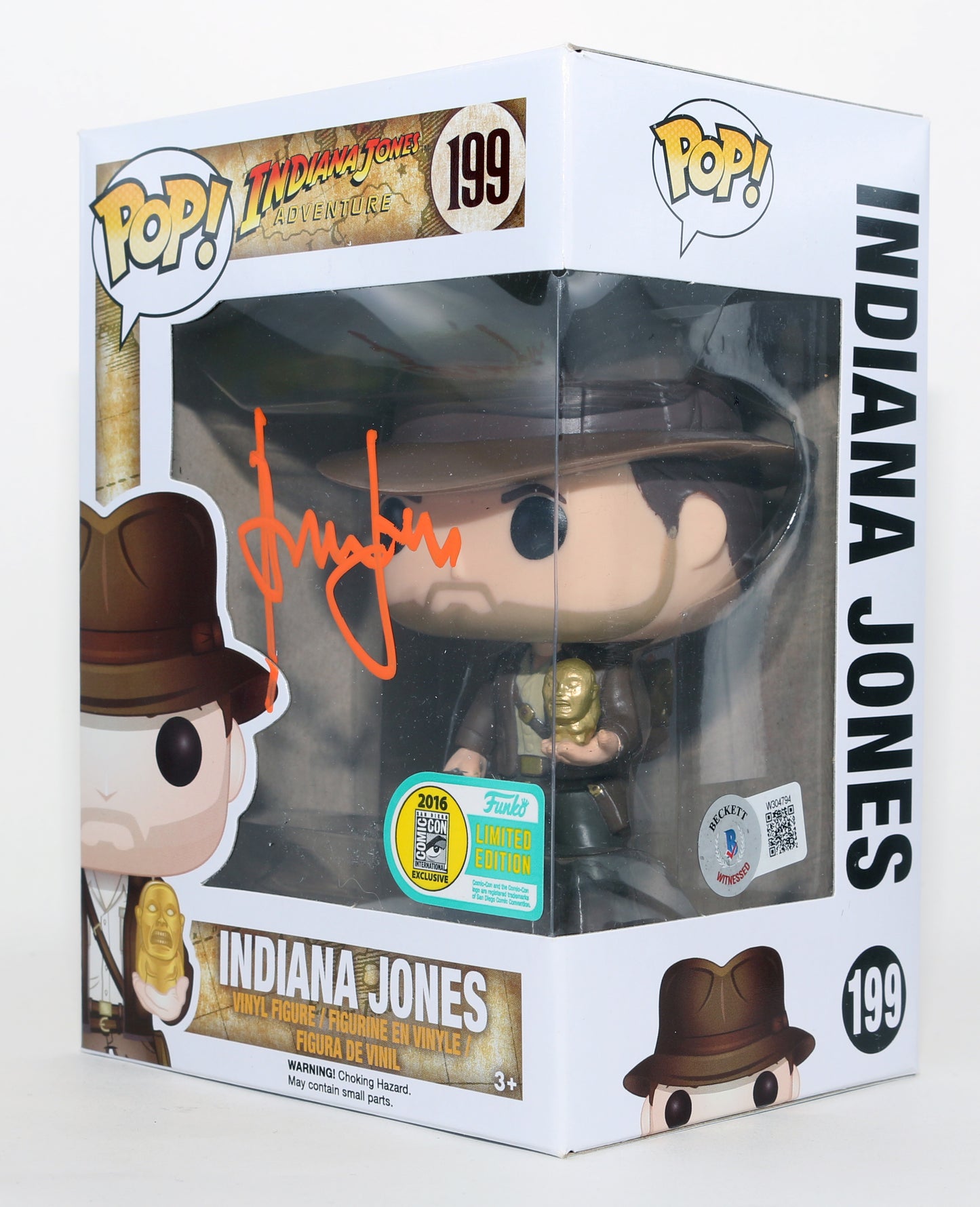 
                  
                    Harrison Ford as Indiana Jones in Indiana Jones SDCC 2016 Limited Edition (Beckett) Signed Funko POP! #199
                  
                