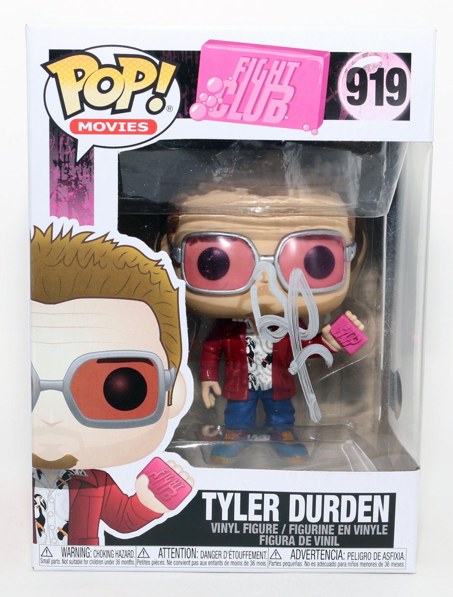 
                  
                    Brad Pitt as Tyler Durden in Fight Club (Beckett) Signed Funko POP! #919
                  
                