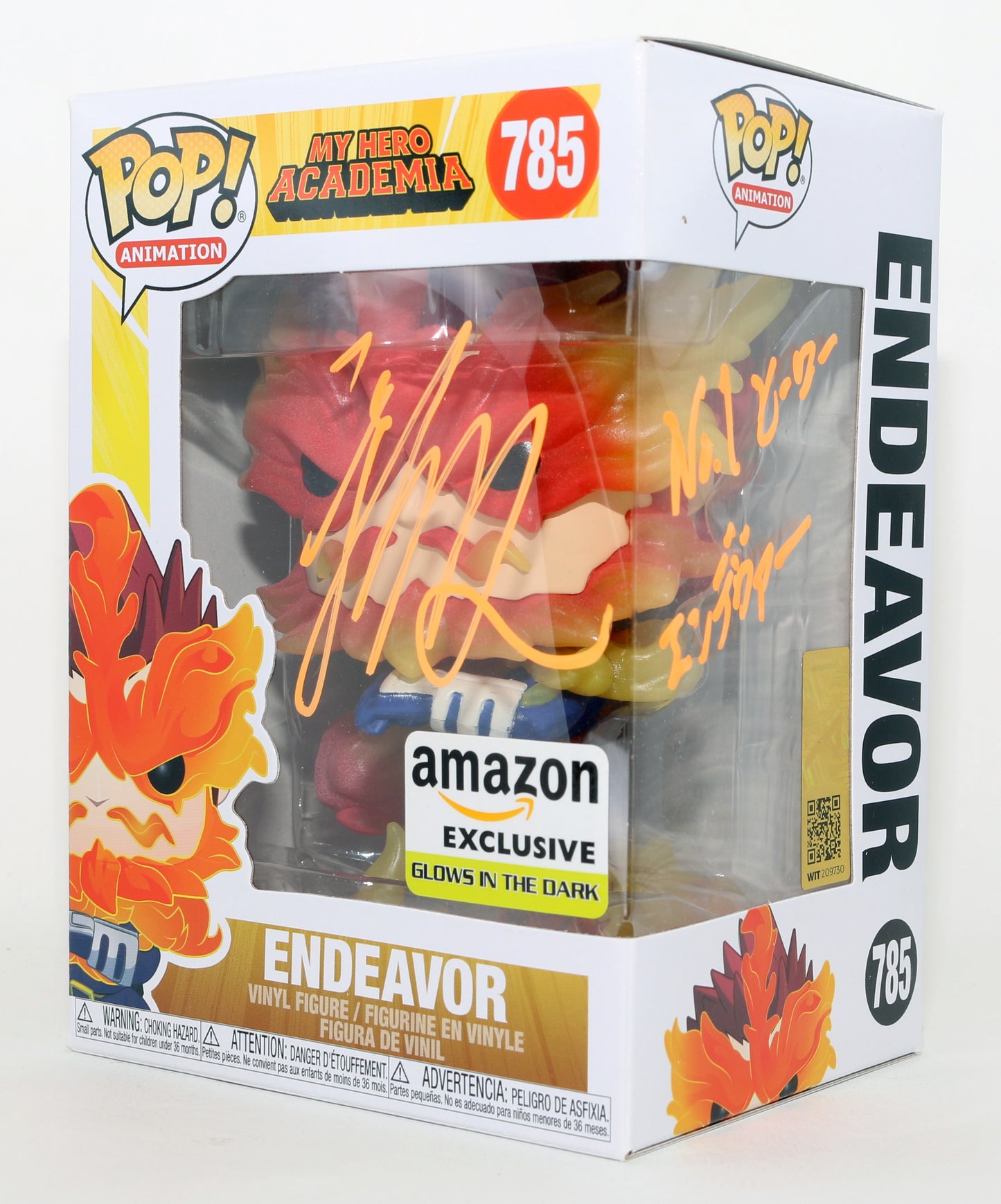 
                  
                    Tetsu Inada as Endeavor in My Hero Academia Amazon GITD Exclusive Signed Funko POP! #785 with Quote
                  
                