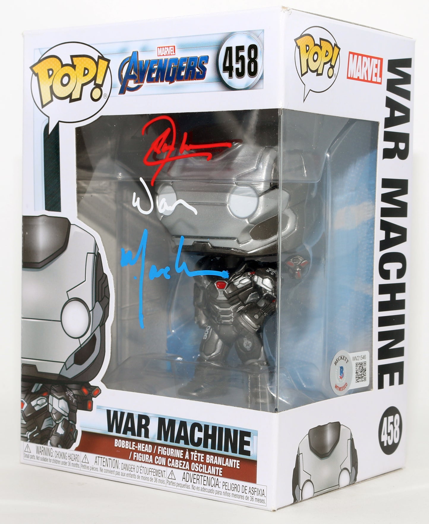 
                  
                    Don Cheadle as War Machine in Avengers (Beckett Witnessed) Signed Funko POP! #458 with Character Name
                  
                