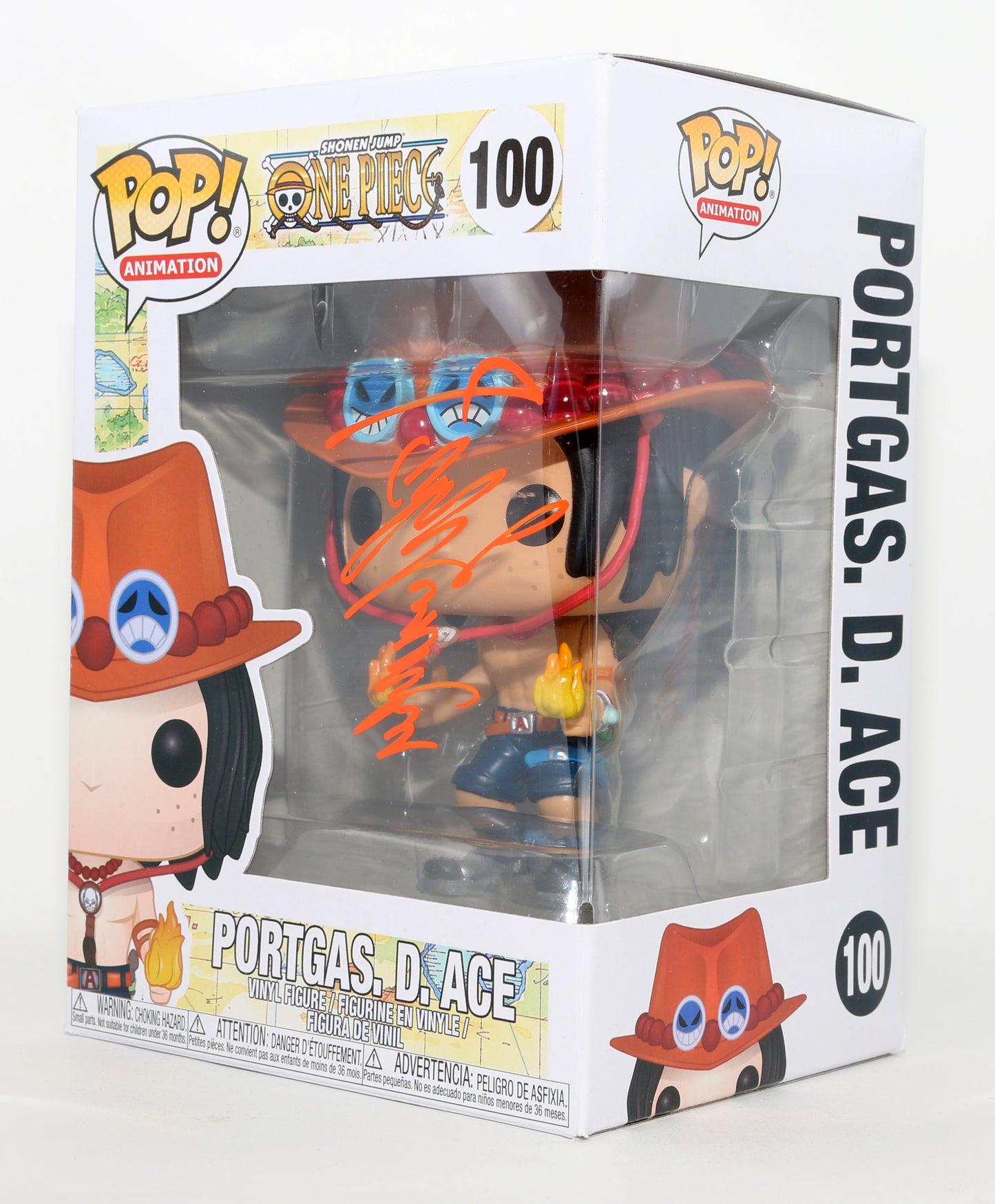 
                  
                    Toshio Furukava as Portgas. D. Ace. in One Piece Signed Funko POP! #100
                  
                