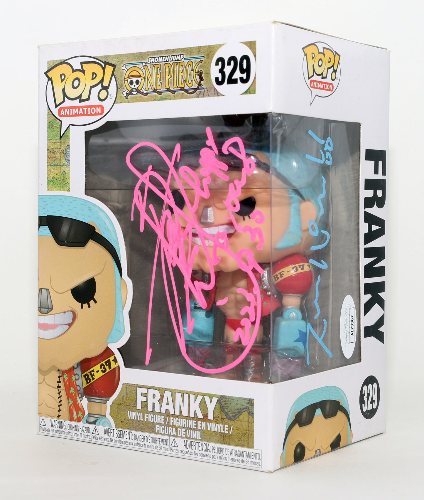
                  
                    Kazuki Yao as Franky in One Piece (JSA) Signed Funko POP! #329
                  
                