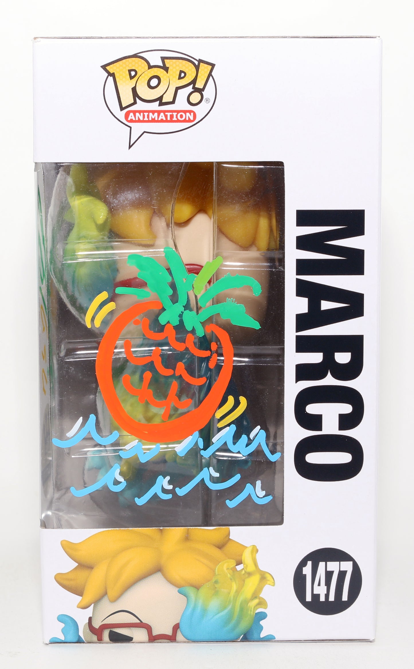 
                  
                    Masakazu Morita as Marco in One Piece Funko Store Exclusive (JSA) Signed Funko POP! #1477 with Remark
                  
                
