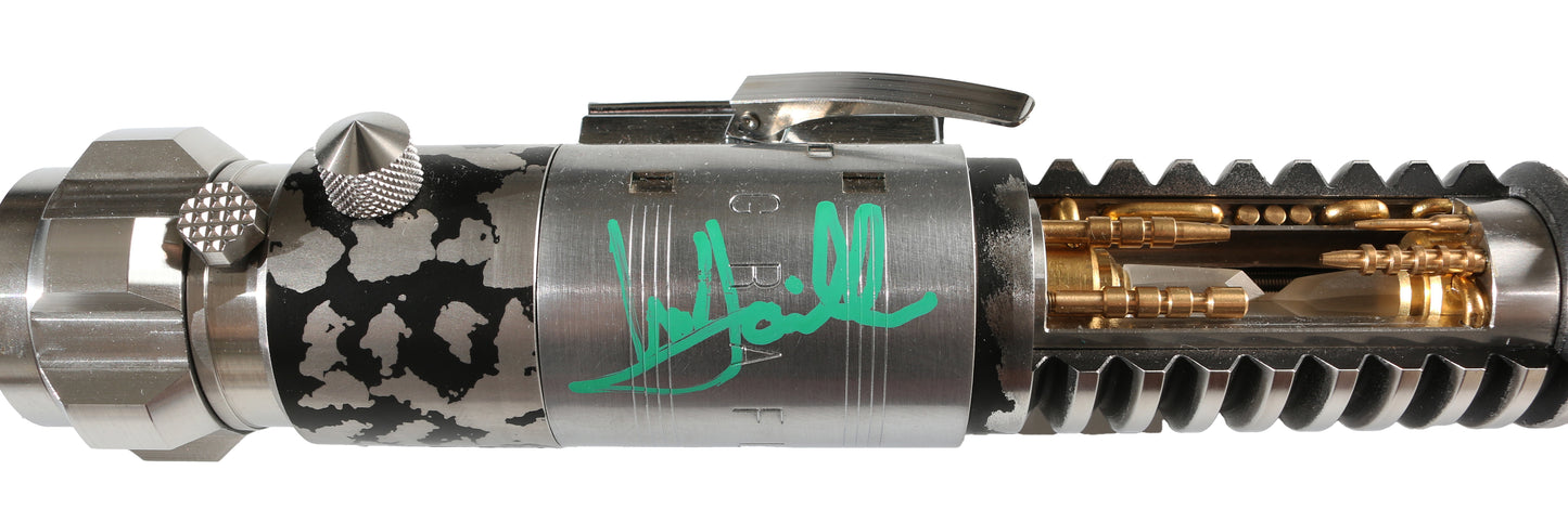 
                  
                    Luke Skywalker from Star Wars Prop Replica Lightsaber by Korbanth Sabers (JSA) Signed by Mark Hamill
                  
                