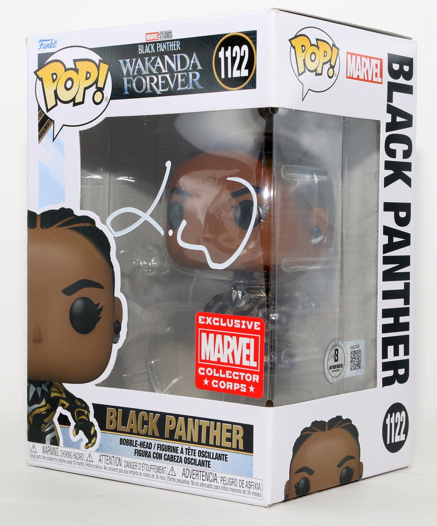 
                  
                    Letitia Wright as Shuri in Black Panther: Wakanda Forever Marvel Collector Corps Exclusive (Beckett) Signed Funko POP! #1122
                  
                