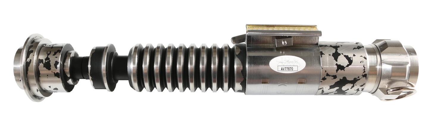 
                  
                    Luke Skywalker from Star Wars Prop Replica Lightsaber by Korbanth Sabers (JSA) Signed by Mark Hamill
                  
                