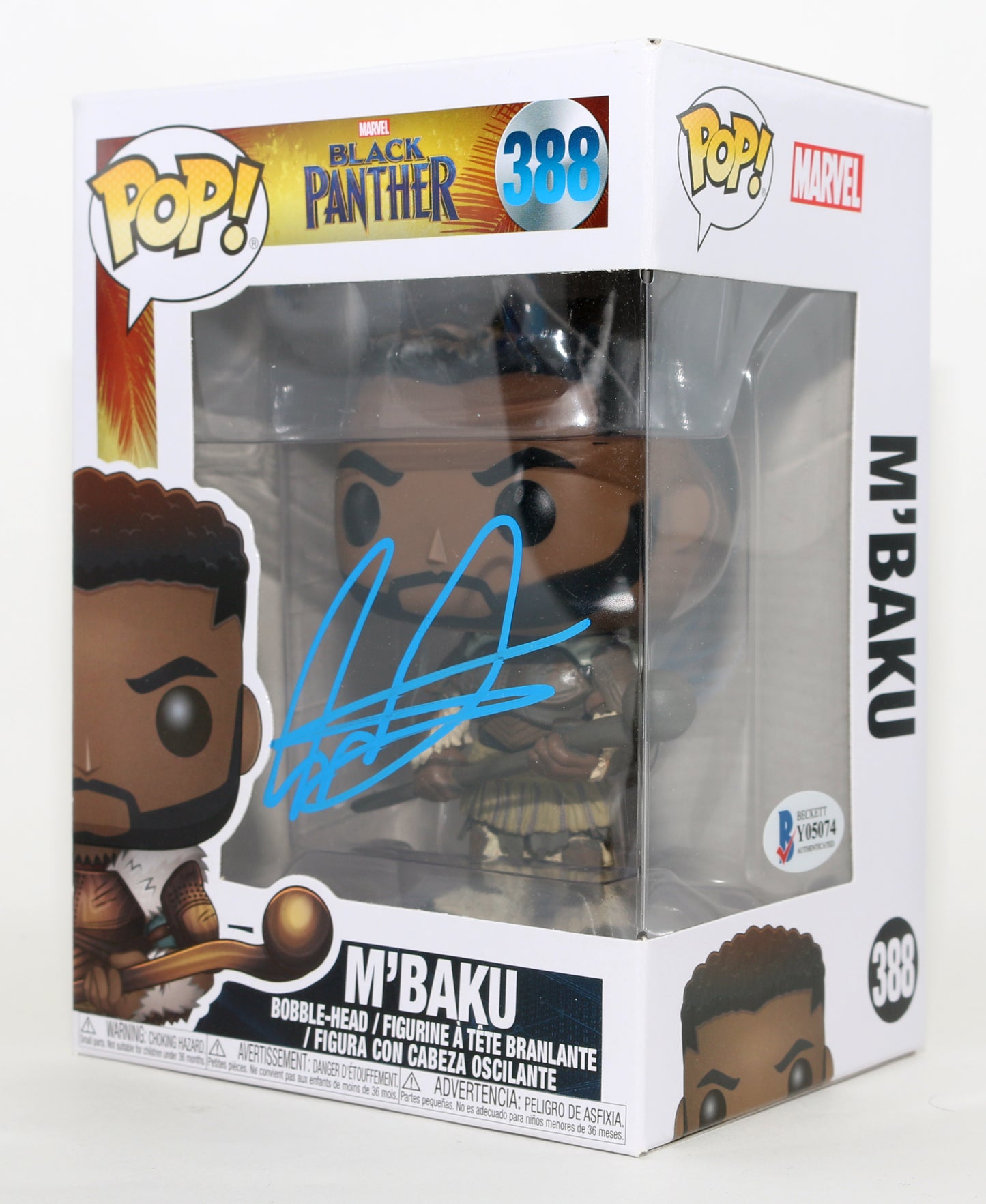 
                  
                    Winston Duke as M'Baku in Black Panther (Beckett) Signed Funko POP! #388
                  
                