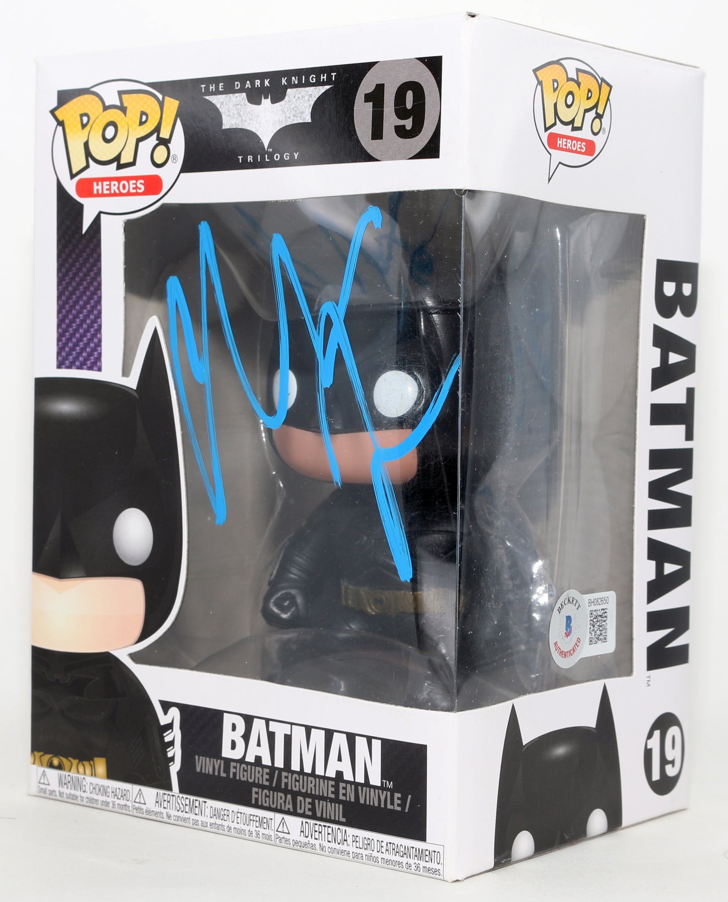 
                  
                    Christian Bale as Batman in The Dark Knight (Beckett) Signed Funko POP! #19
                  
                