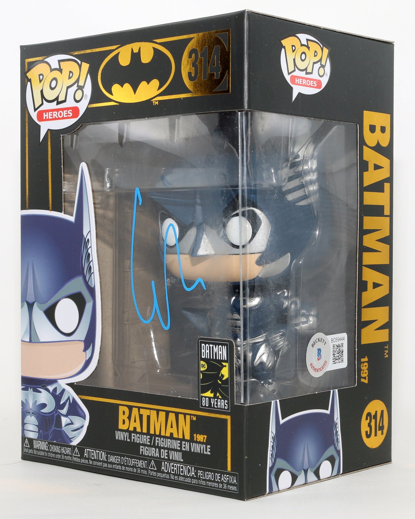 
                  
                    George Clooney as Batman in Batman & Robin (Beckett) Signed Funko POP! #314
                  
                