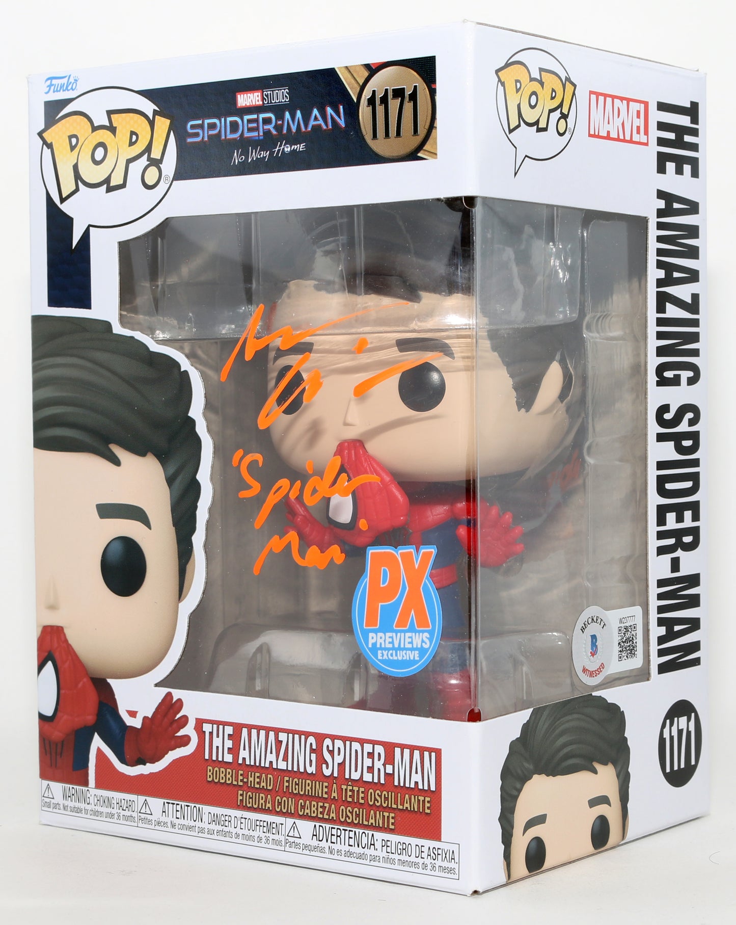 
                  
                    Andrew Garfield as The Amazing Spider-Man in Spider-Man: No Way Home Previews Exclusive (Beckett) Signed Funko POP! #1171 with Character Name
                  
                