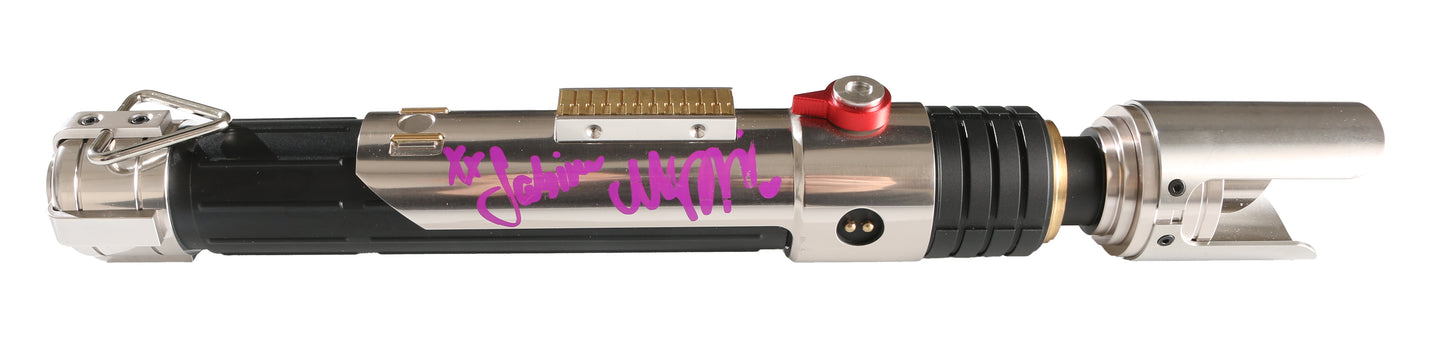 
                  
                    Sabine from Star Wars: Ahsoka Prop Replica Lightsaber (JSA) Signed by Natasha Liu Bordizzo with Character Name
                  
                