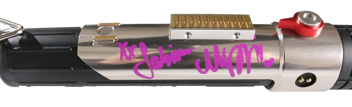
                  
                    Sabine from Star Wars: Ahsoka Prop Replica Lightsaber (JSA) Signed by Natasha Liu Bordizzo with Character Name
                  
                