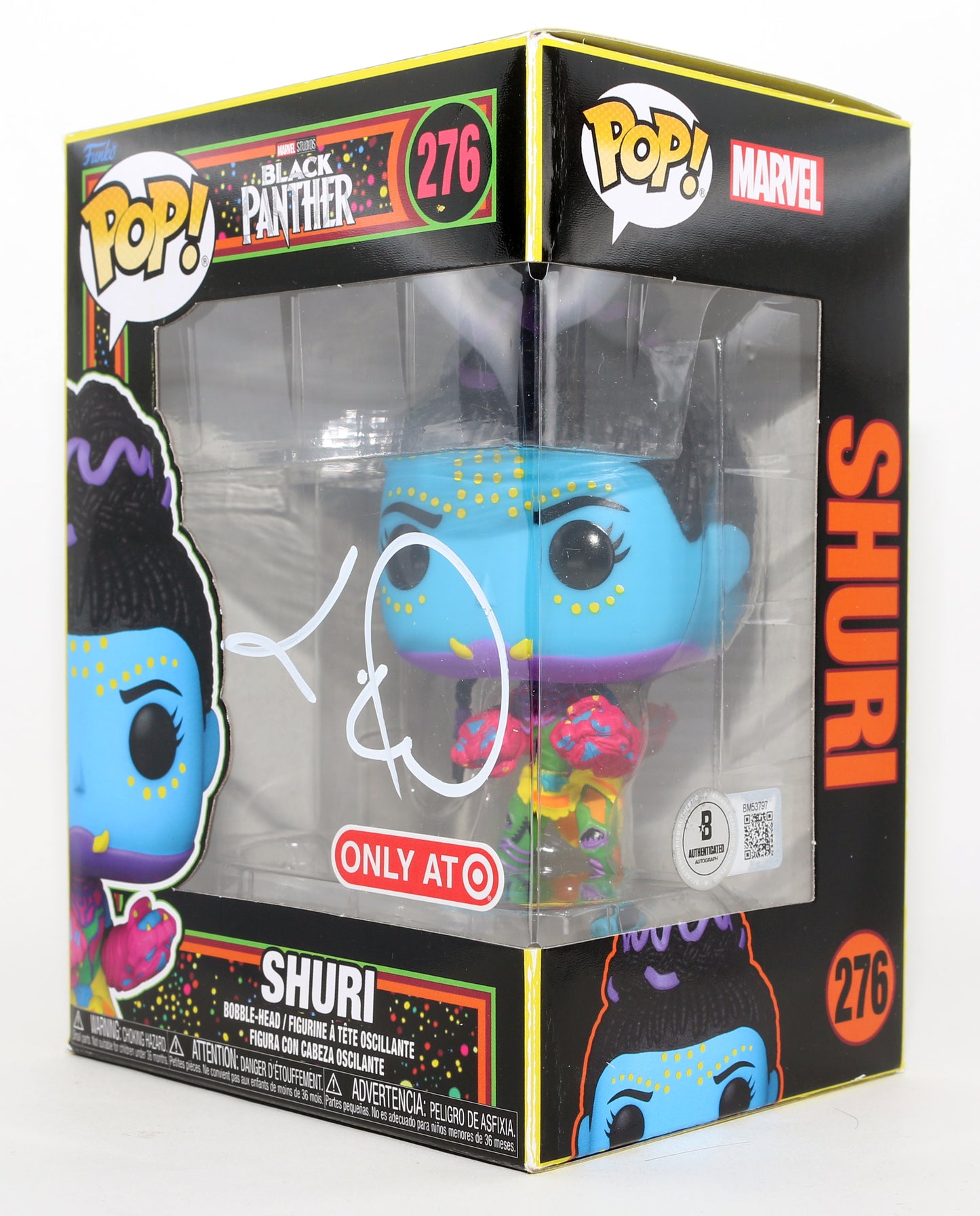 
                  
                    Letitia Wright as Shuri in Black Panther Target Exclusive (Beckett) Signed Funko POP! #276
                  
                