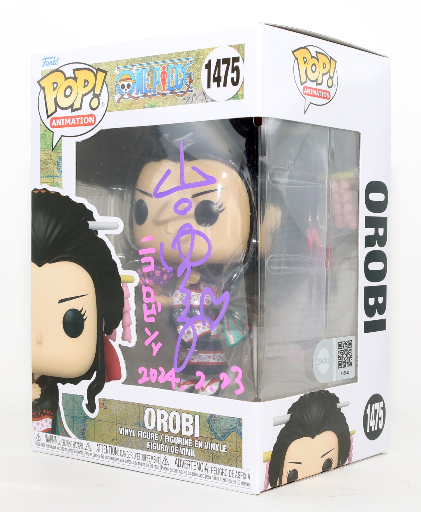 
                  
                    Yuriko Yamaguchi as Orobi in One Piece (SWAU) Signed Funko POP! #1475
                  
                