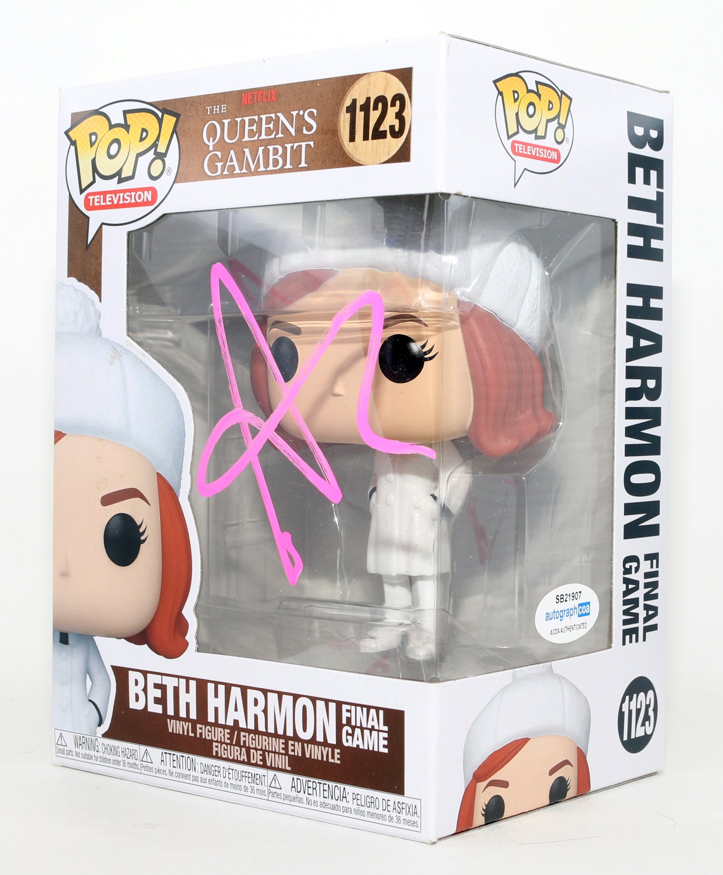 
                  
                    Anya Taylor-Joy as Beth Harmon with Rook in The Queen's Gambit Signed Funko POP! #1123
                  
                