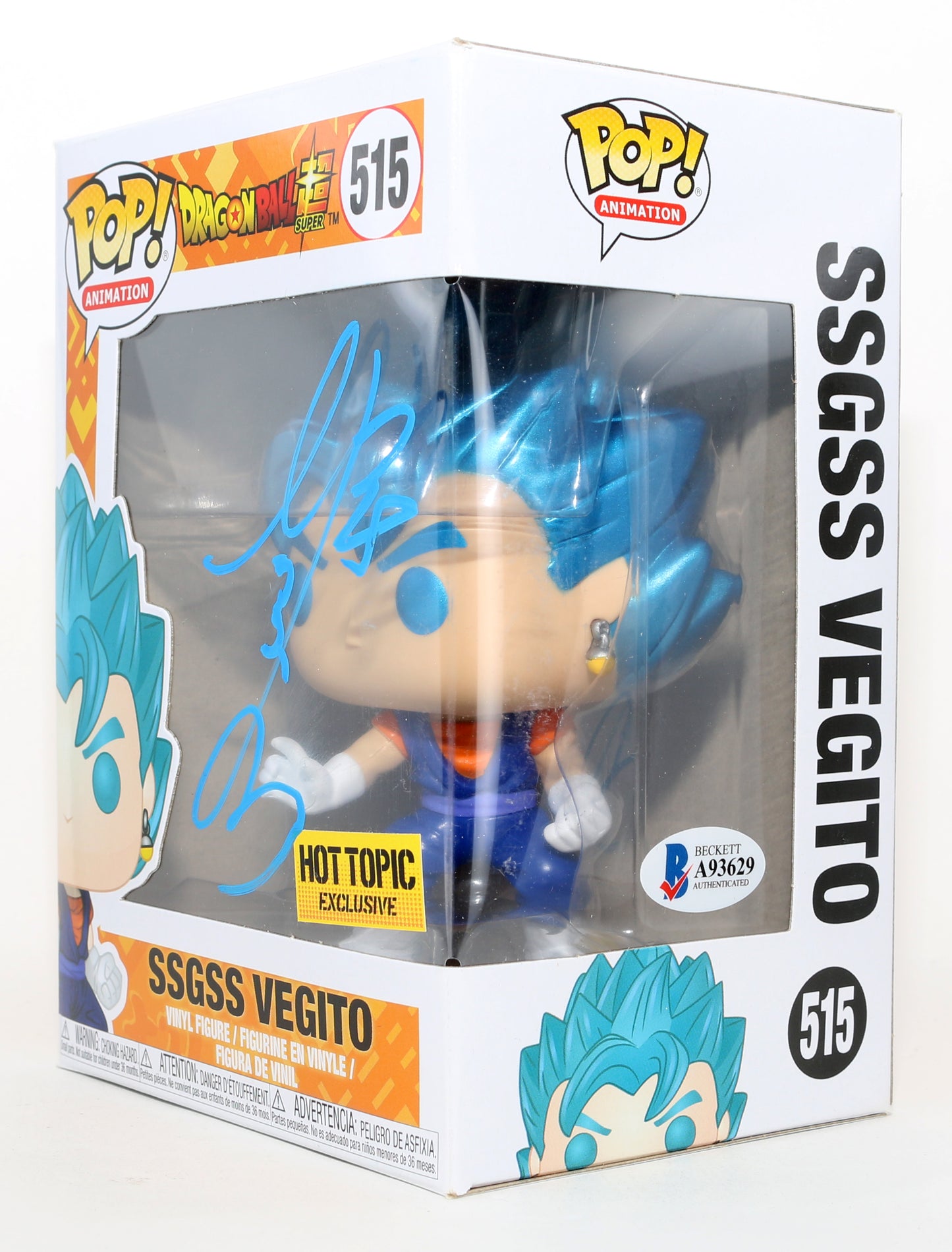 
                  
                    Ryo Horikawa as SSGSS Vegito in Dragon Ball Z Hot Topic Exclusive (Beckett) Signed Funko POP! #515
                  
                