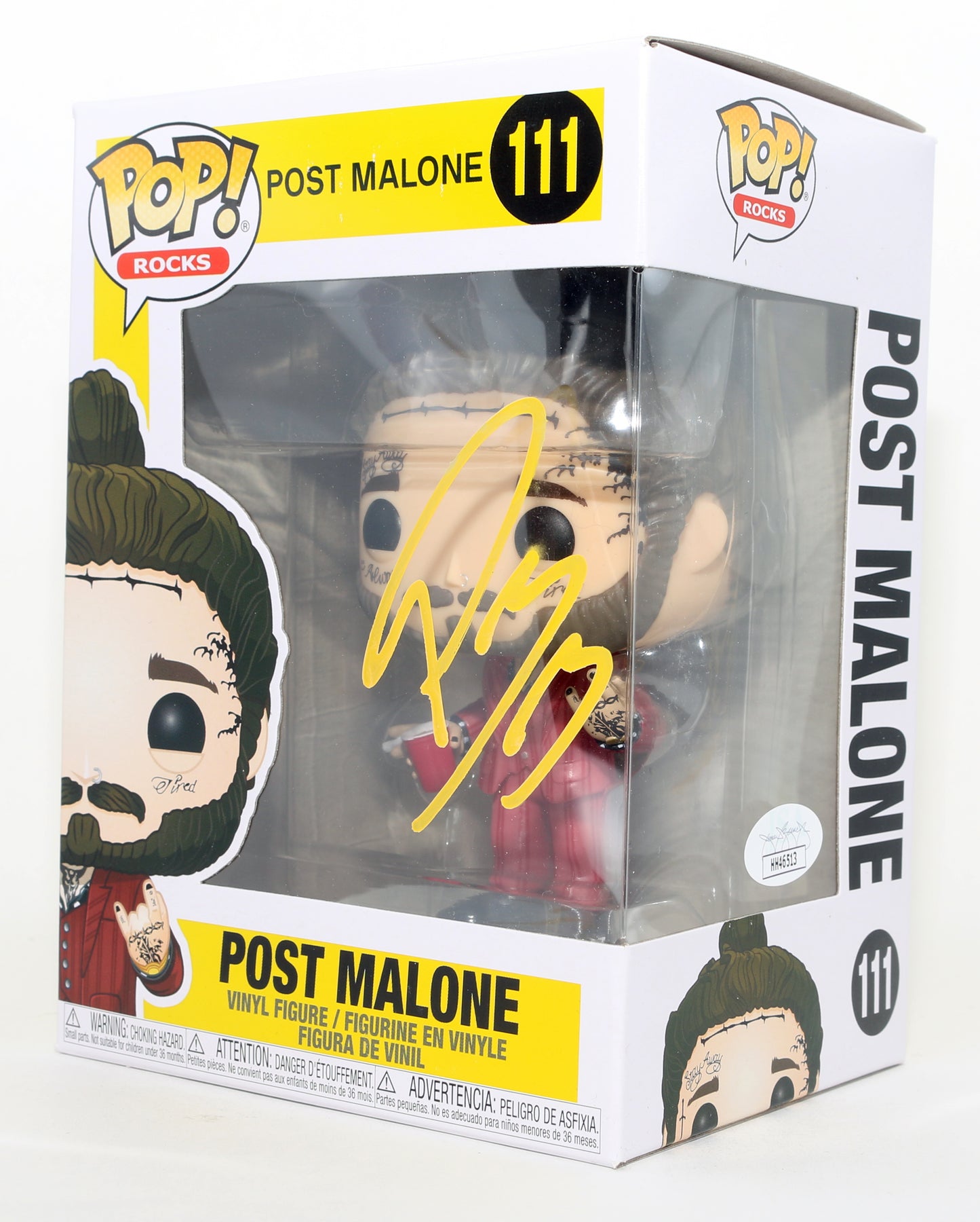 
                  
                    Post Malone Singer & Songwriter (JSA) Signed Funko POP! #111
                  
                