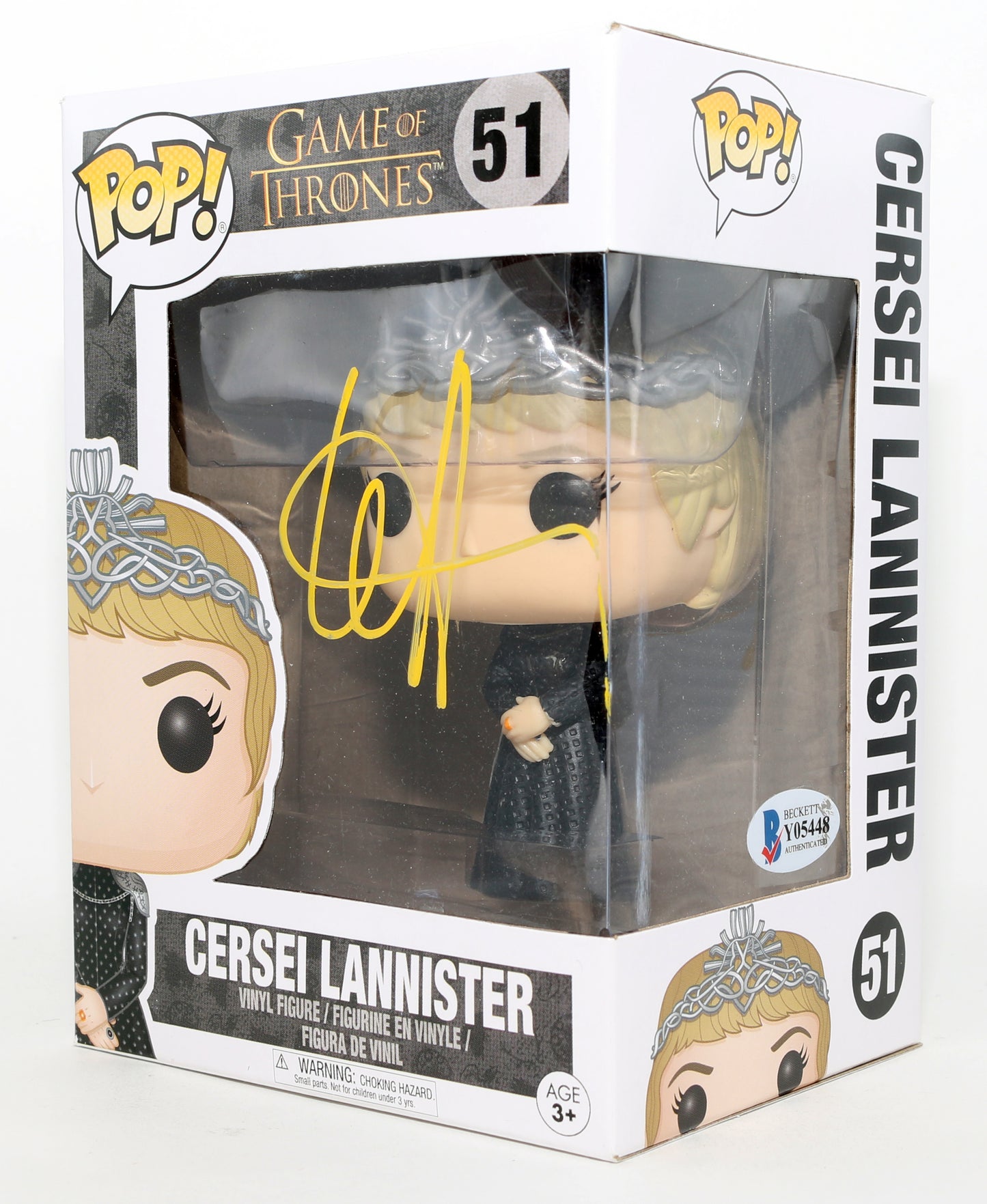 
                  
                    Lena Headey as Cersei Lannister in Game of Thrones (Beckett) Signed Funko POP! #51
                  
                