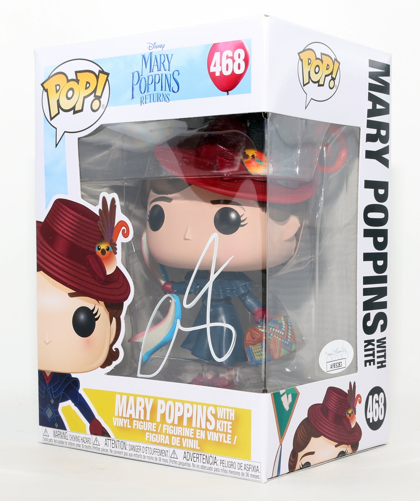 
                  
                    Emily Blunt as Mary Poppins with Kite in Mary Poppins Returns (JSA) Signed Funko POP! #468
                  
                