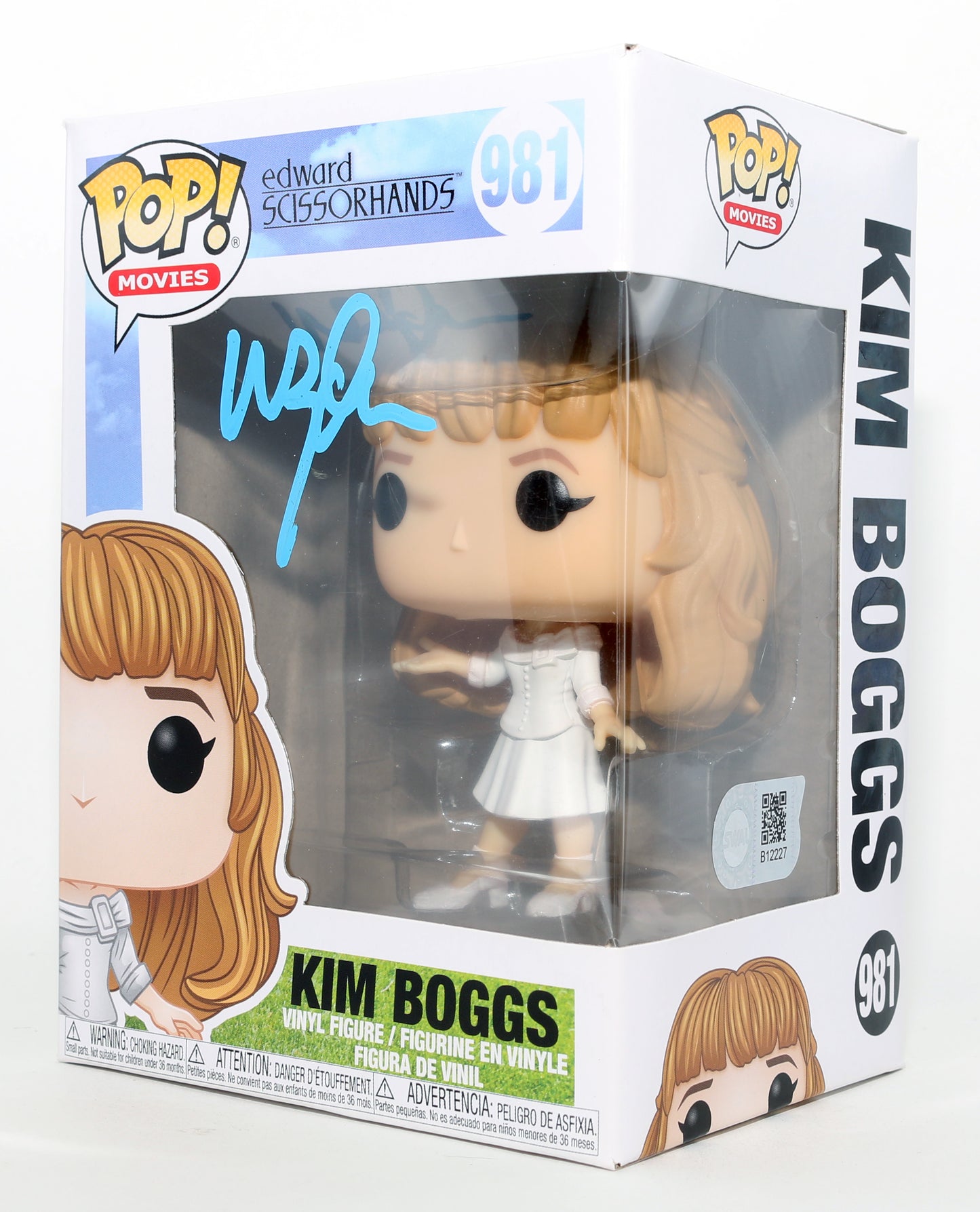 
                  
                    Winona Ryder as Kim Boggs in Tim Burton's Edward Scissorhands (SWAU) Signed Funko POP! #981
                  
                