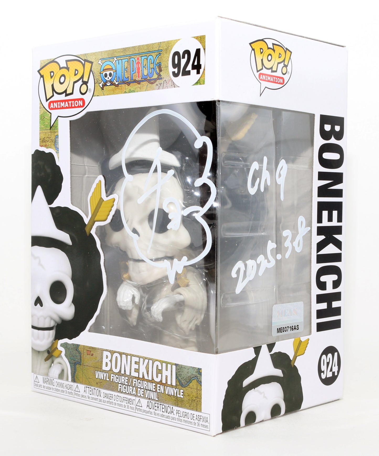 
                  
                    Kappei Yamaguchi as Bonekichi in One Piece Signed Funko POP! #924
                  
                