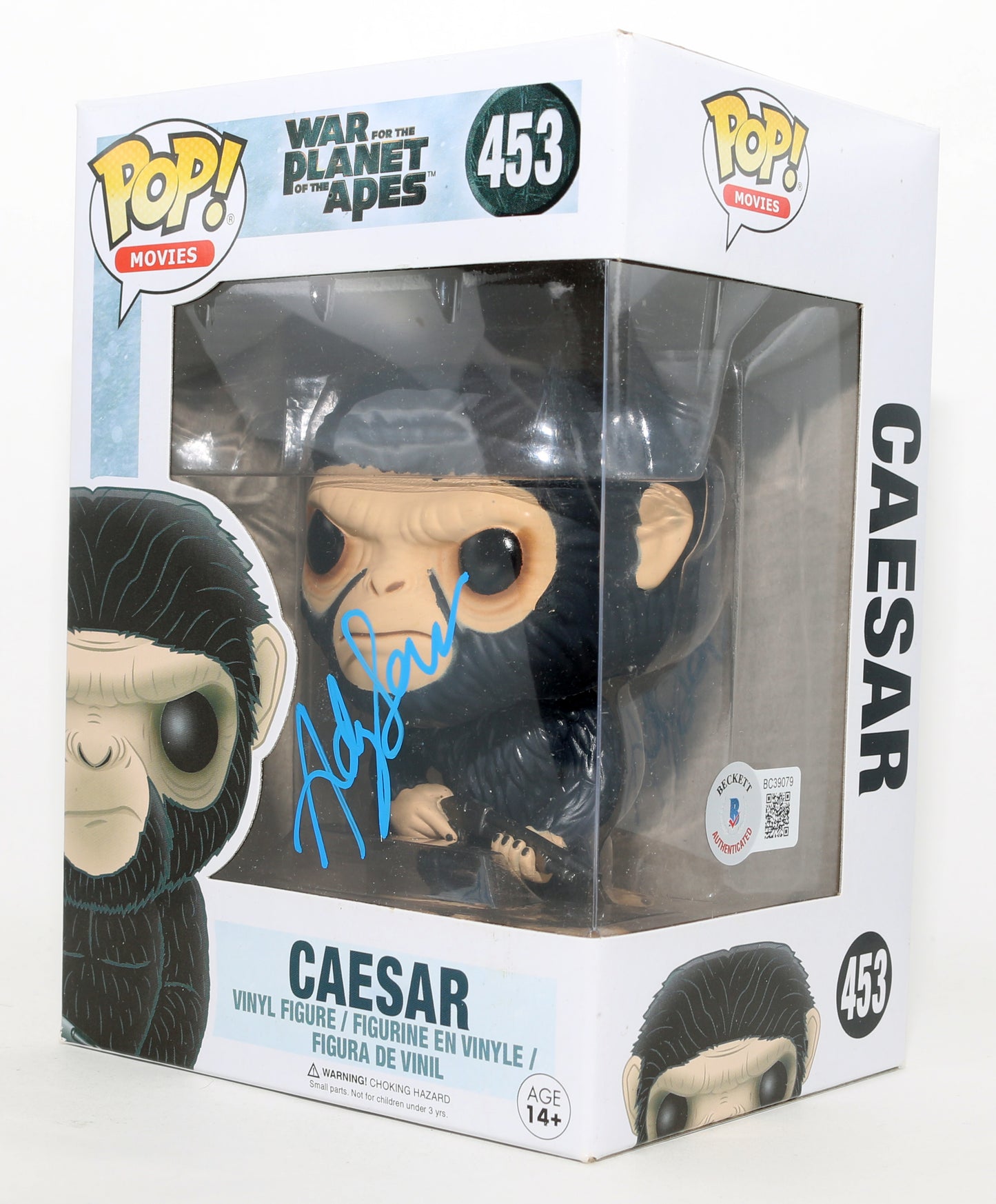 
                  
                    Andy Serkis as Caesar in War for the Planet of the Apes (Beckett) Signed Funko POP! #453
                  
                