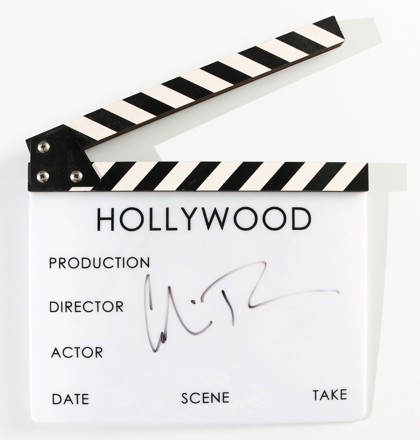 
                  
                    Prop Replica Hollywood Clapboard Signed by Director of Jurassic World: Colin Trevorrow
                  
                
