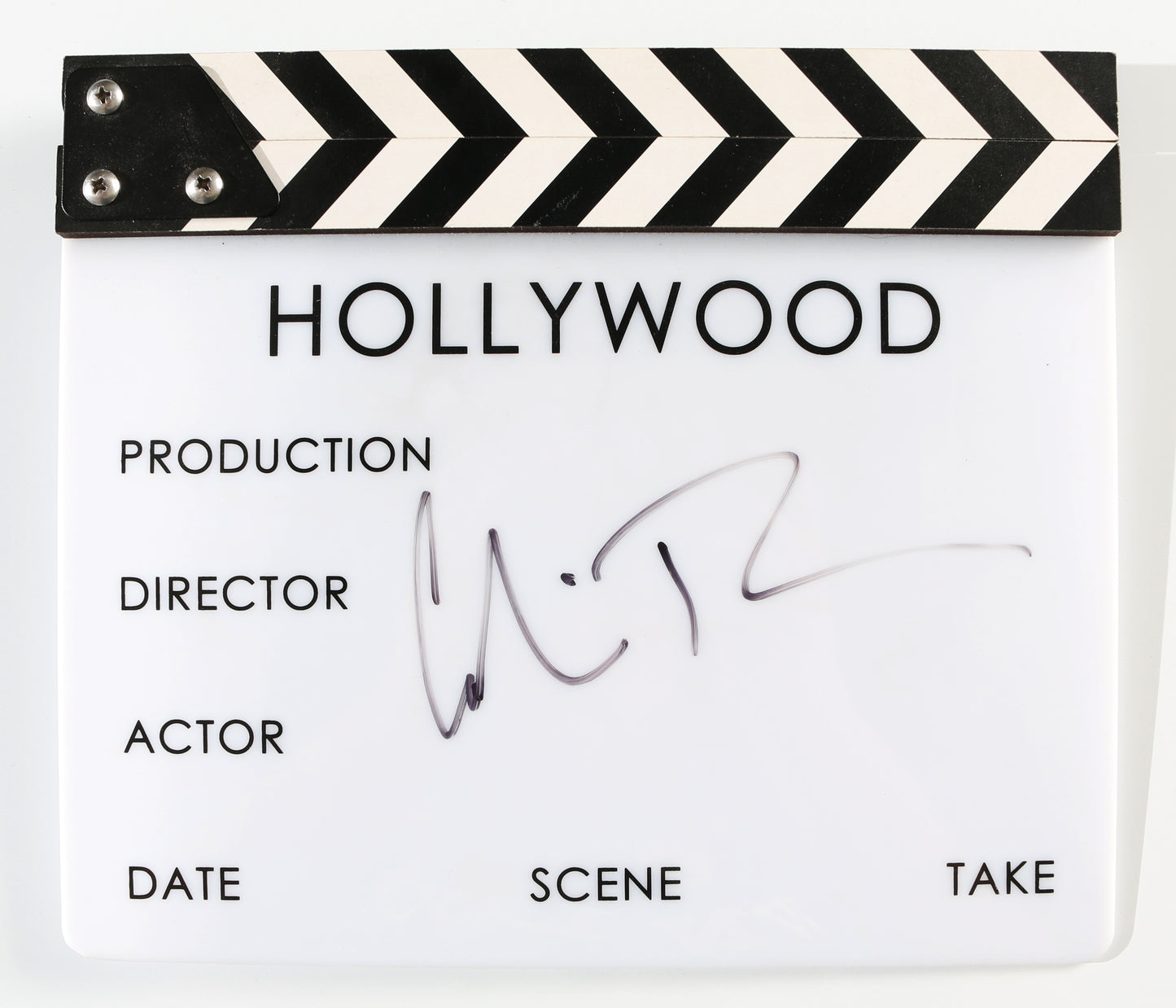 
                  
                    Prop Replica Hollywood Clapboard Signed by Director of Jurassic World: Colin Trevorrow
                  
                