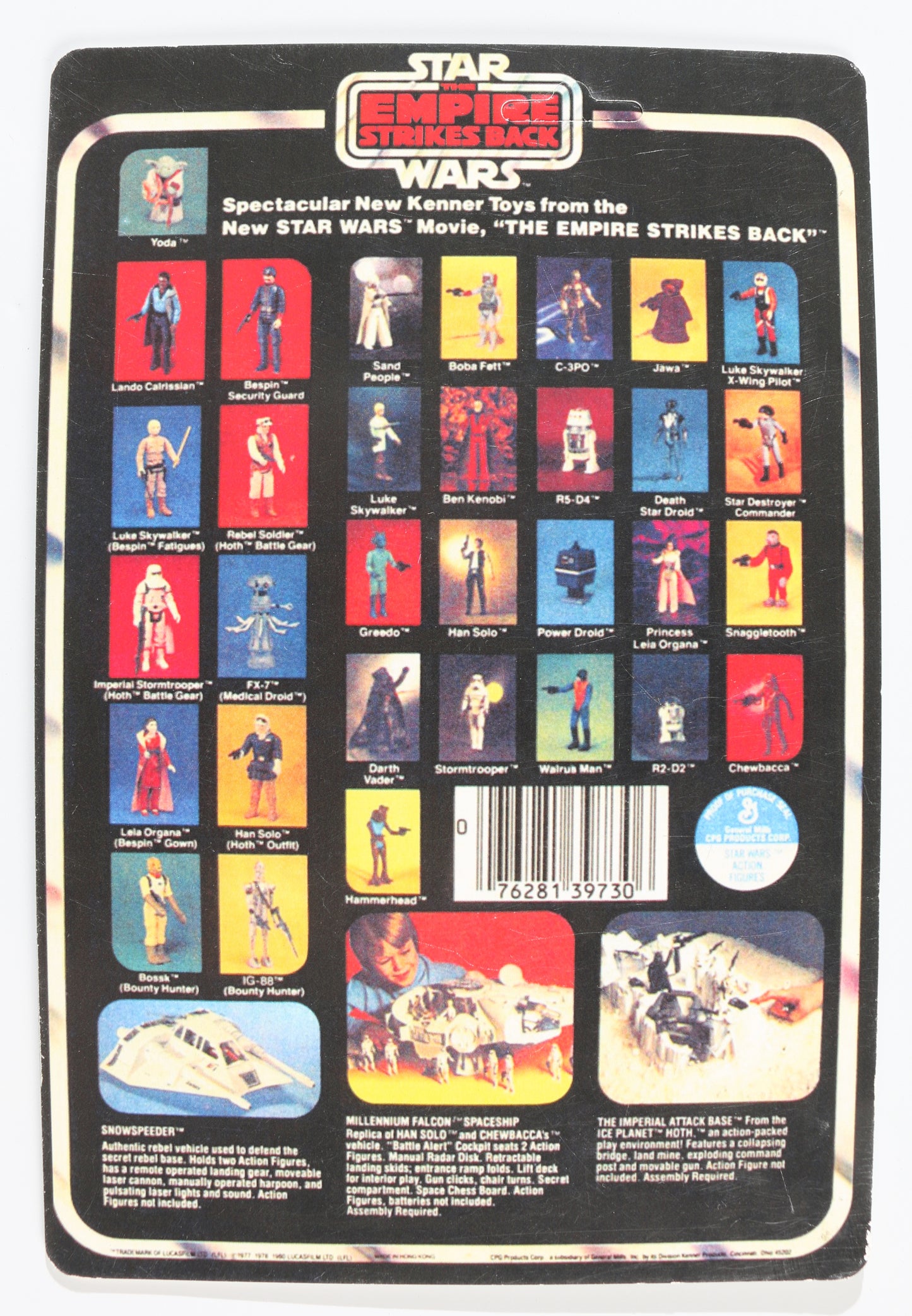 
                  
                    Carl Bang as Hoth Rebel Soldier in Star Wars: The Empire Strikes Back Kenner Hasbro Vintage Action Figure Reproduction Cardback
                  
                