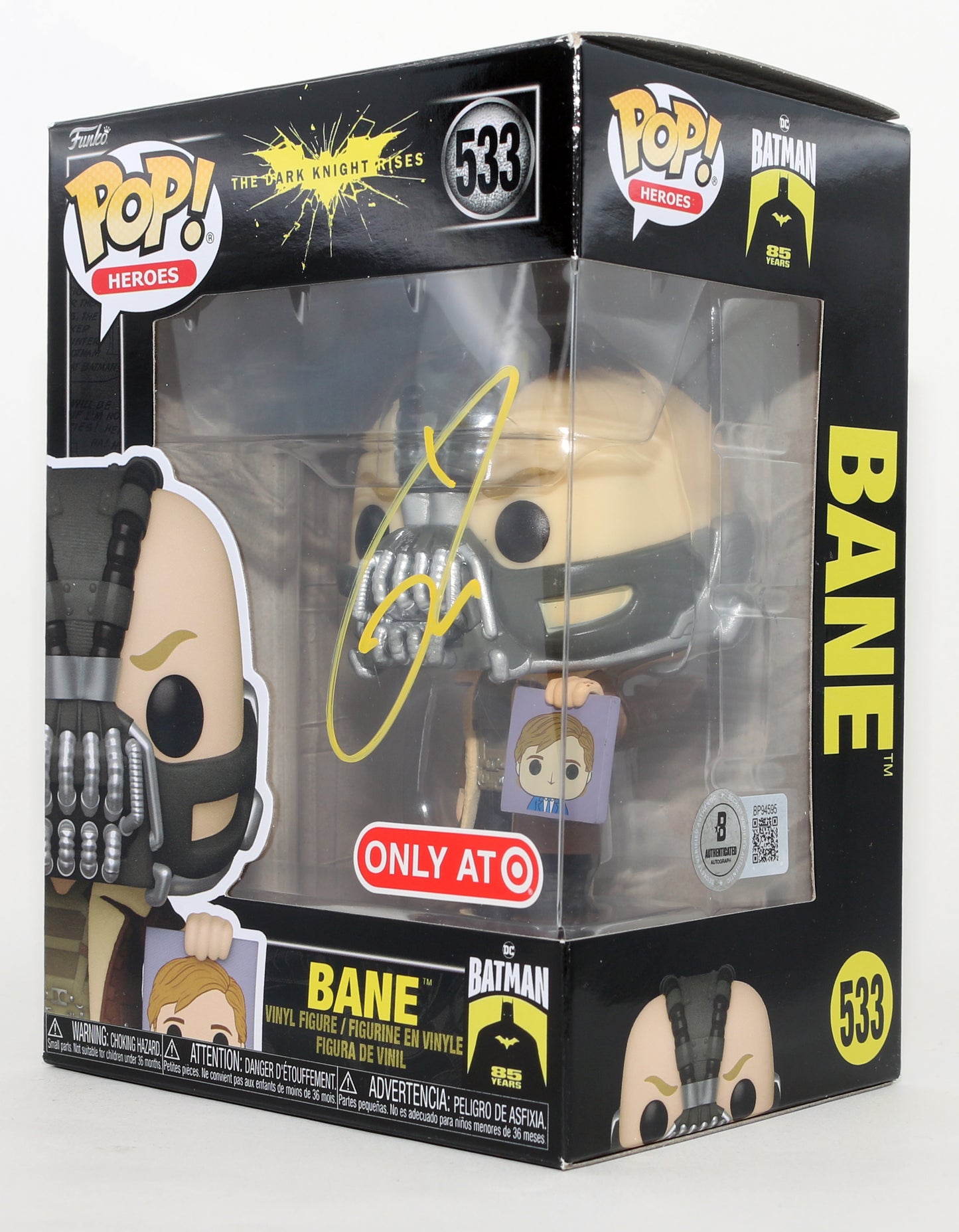 
                  
                    Tom Hardy as Bane in The Dark Knight Rises Target Exclusive (Beckett) Signed Funko POP! #533
                  
                