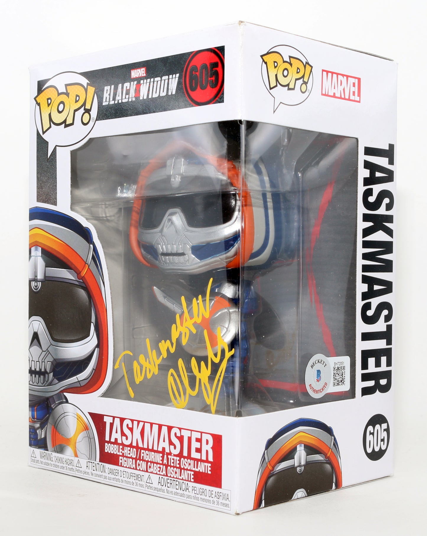
                  
                    Olga Kurylenko as Taskmaster in Black Widow (Beckett) Signed Funko POP! #605 with Character Name
                  
                