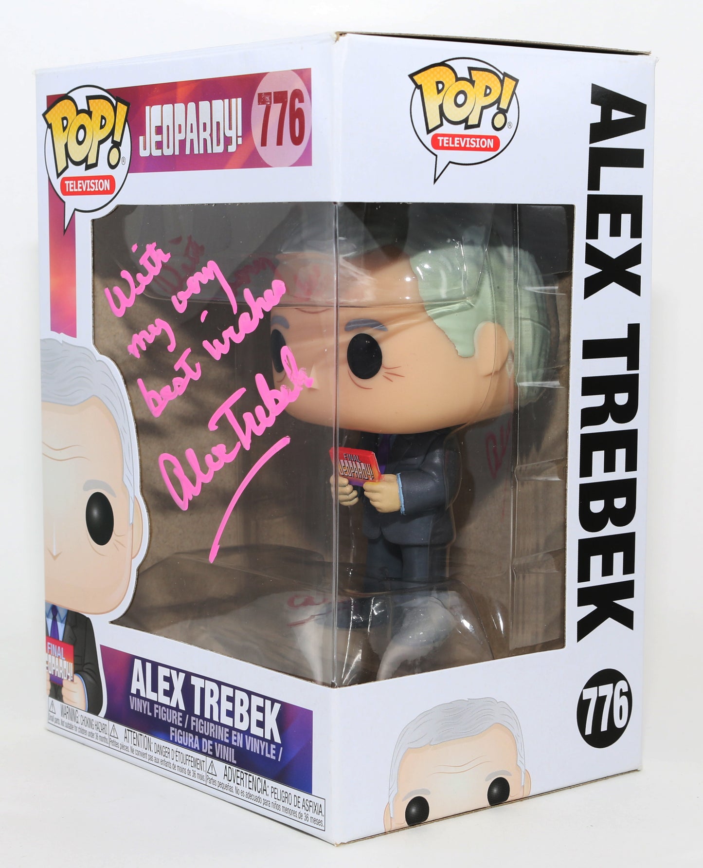 
                  
                    Alex Trebek from Jeopardy! Signed Funko POP! #776
                  
                