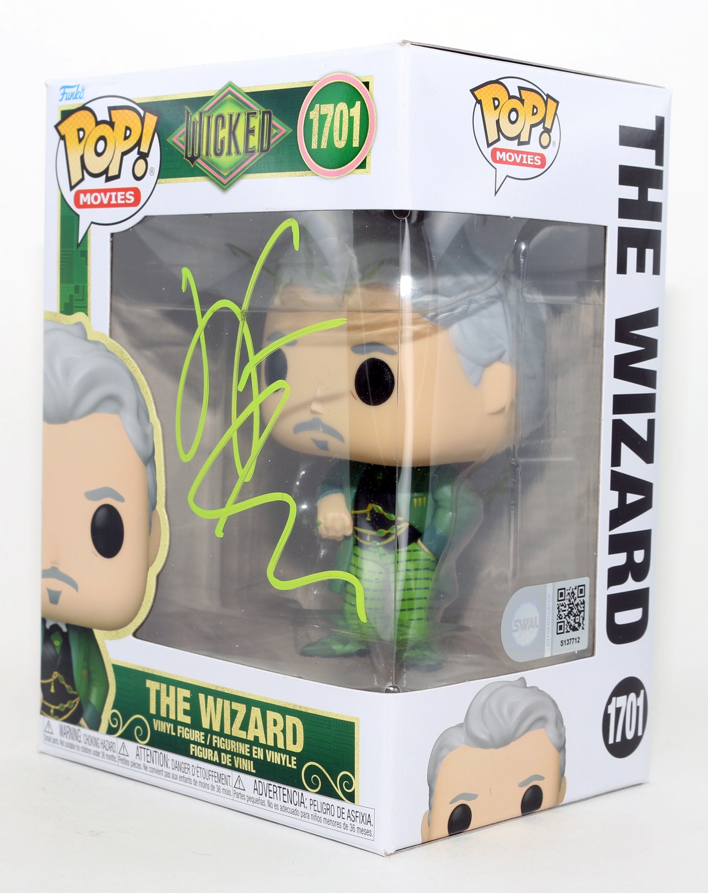 
                  
                    Jeff Goldblum as The Wizard in Wicked (SWAU) Signed Funko POP! #1701
                  
                