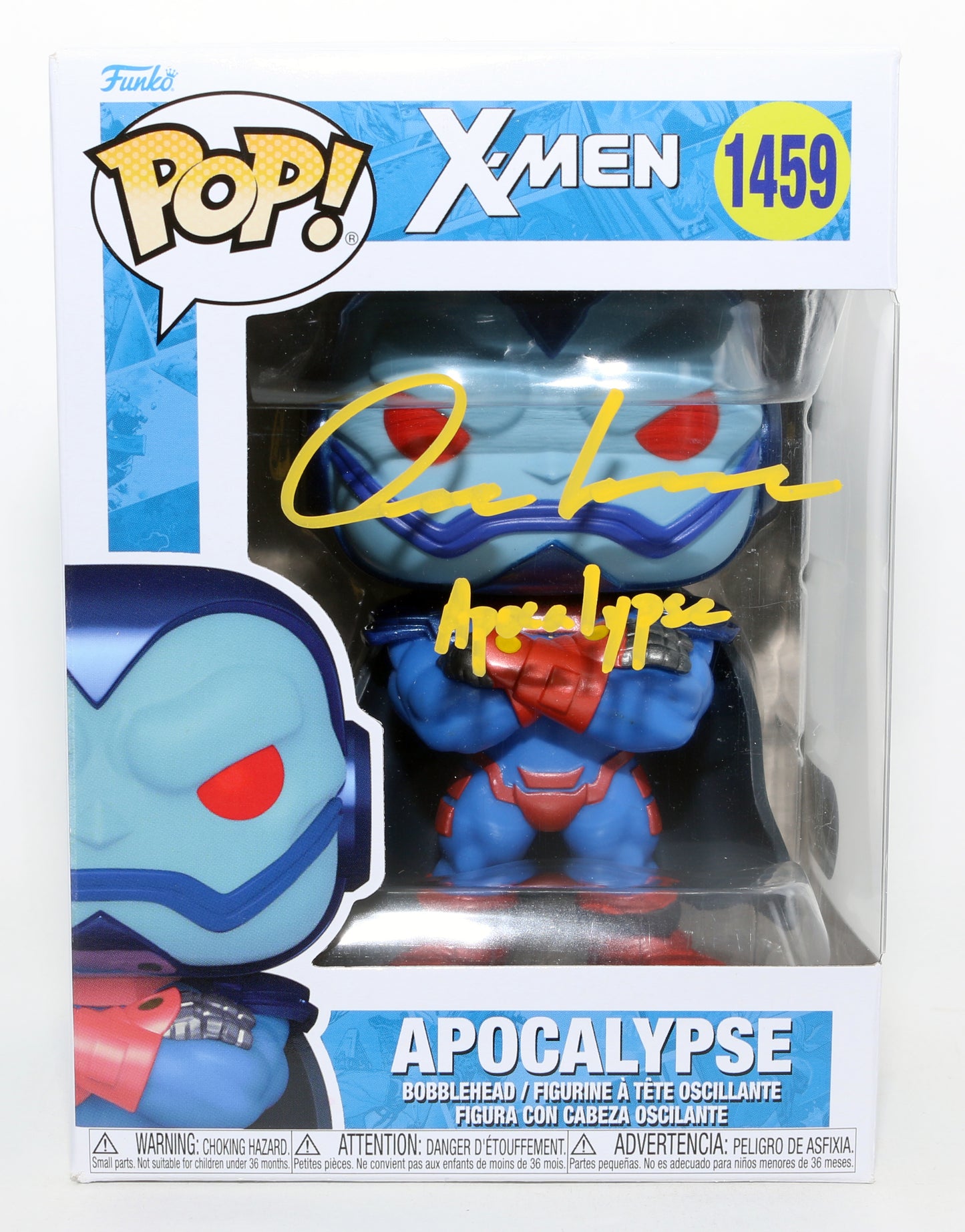 
                  
                    Oscar Isaac as Apocalypse in X-Men: Apocalypse (SWAU) Signed Funko POP! #1459 with Character Name
                  
                