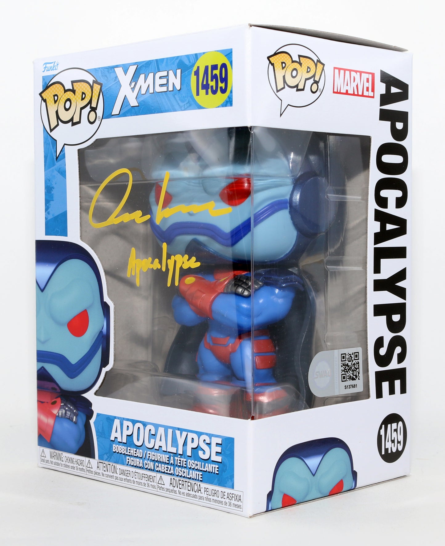 
                  
                    Oscar Isaac as Apocalypse in X-Men: Apocalypse (SWAU) Signed Funko POP! #1459 with Character Name
                  
                