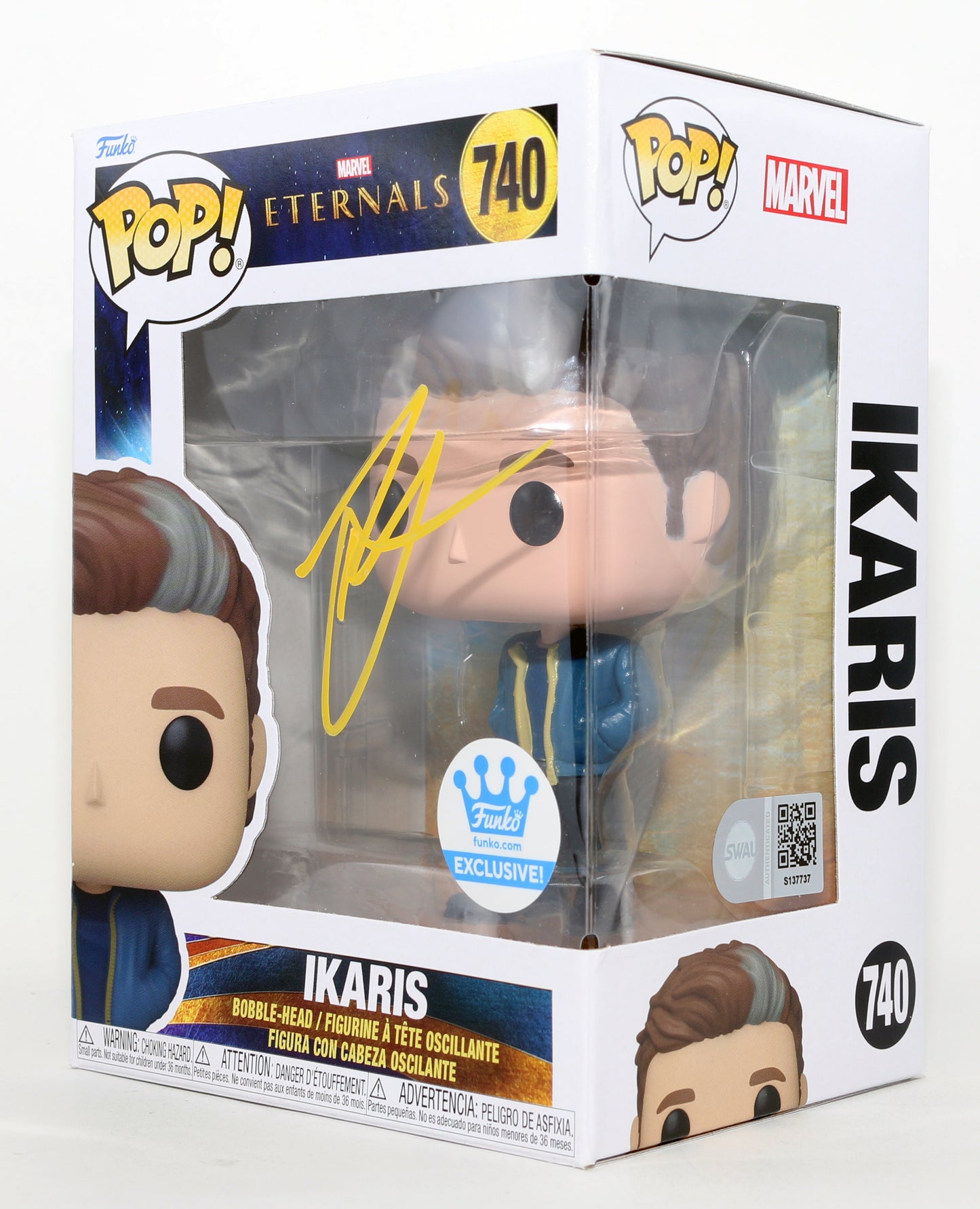 
                  
                    Richard Madden as Ikaris in The Eternals Funko Exclusive (SWAU) Signed Funko POP! #740
                  
                