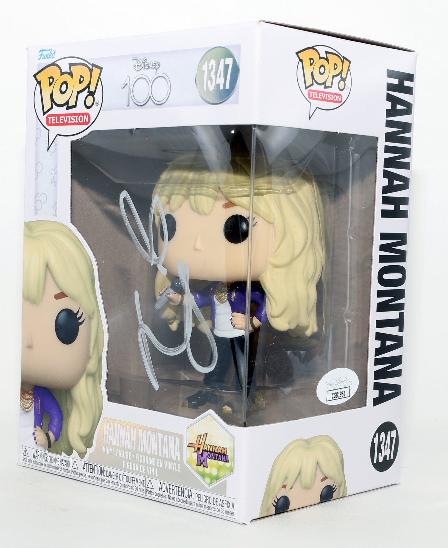 
                  
                    Miley Cyrus as Hannah Montana in Disney's Hannah Montana (JSA) Signed Funko POP! #1347
                  
                