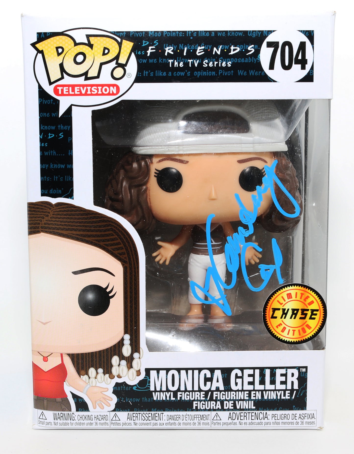 
                  
                    Courteney Cox as Monica Geller in Friends Chase Edition (Beckett) Signed Funko POP! #704
                  
                
