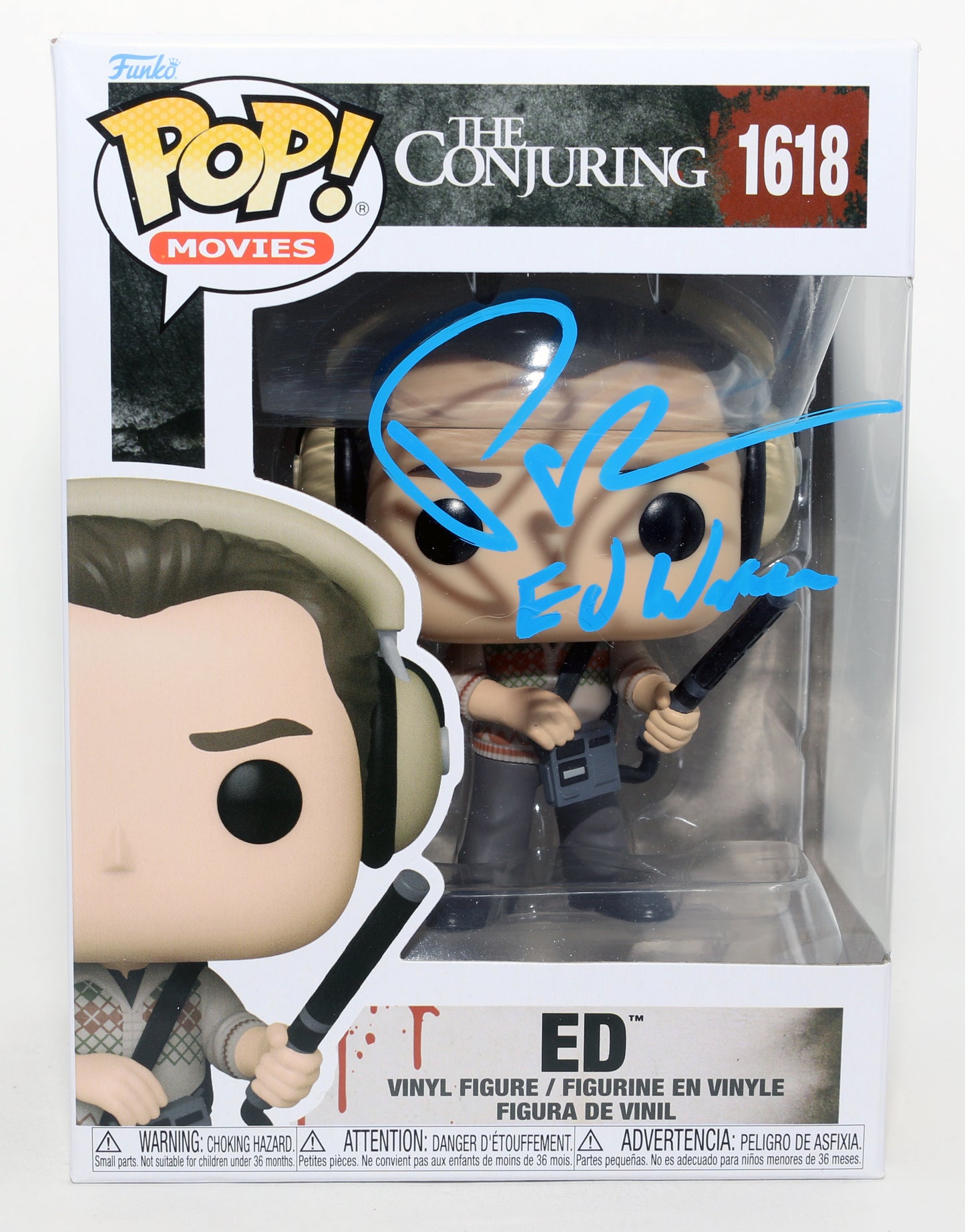 
                  
                    Patrick Wilson as Ed Warren in The Conjuring Signed Funko POP! #1618 with Character Name
                  
                
