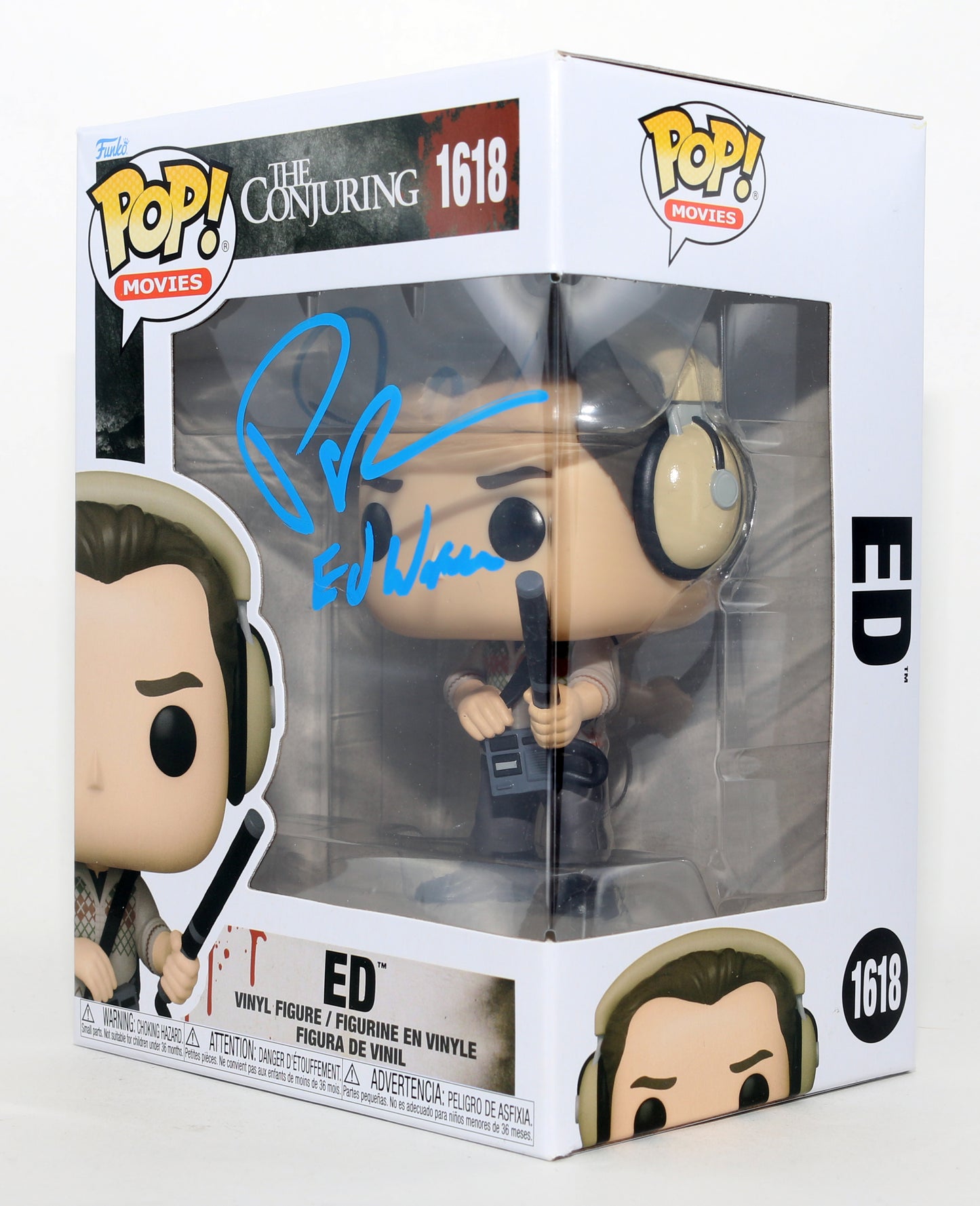 
                  
                    Patrick Wilson as Ed Warren in The Conjuring Signed Funko POP! #1618 with Character Name
                  
                